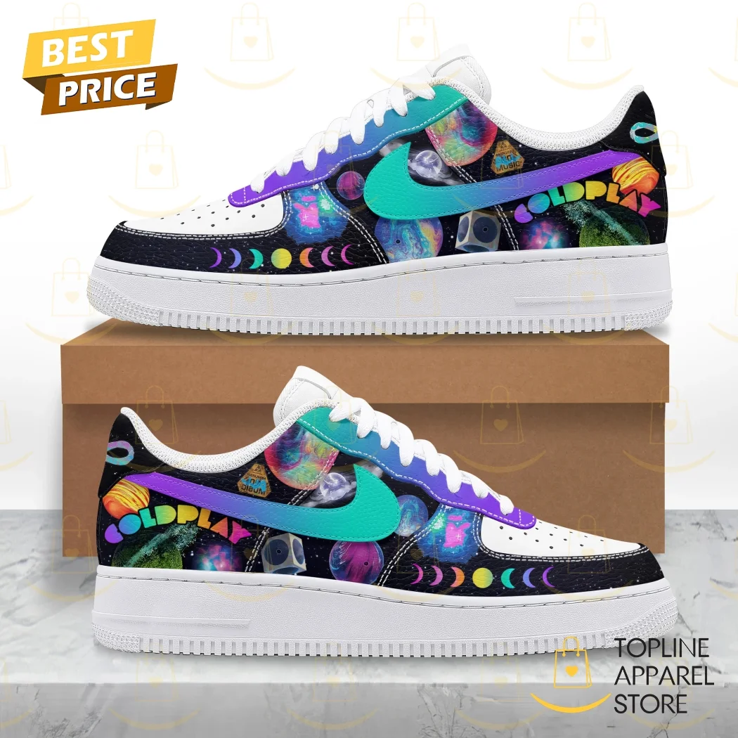 Coldplay Rock Band Design Air Force 1