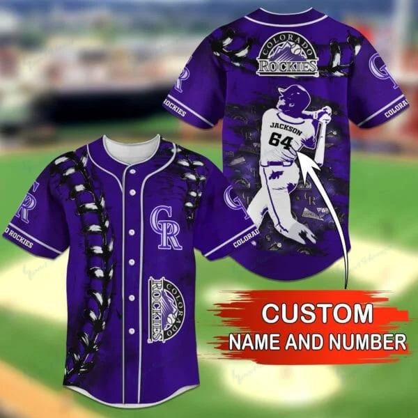 Colorado Rockies Personalized Baseball Jersey 10
