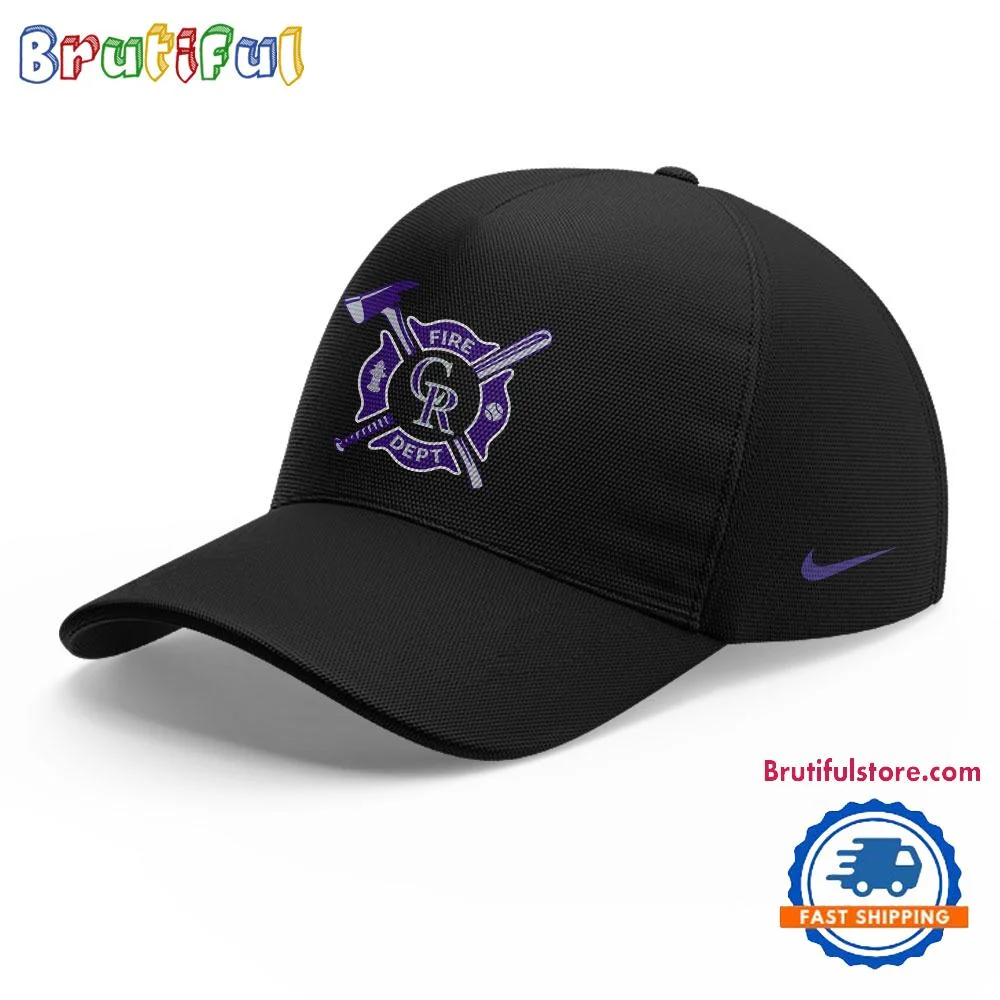 Colorado Rockies x Firefighter Appreciation Night Black Cap