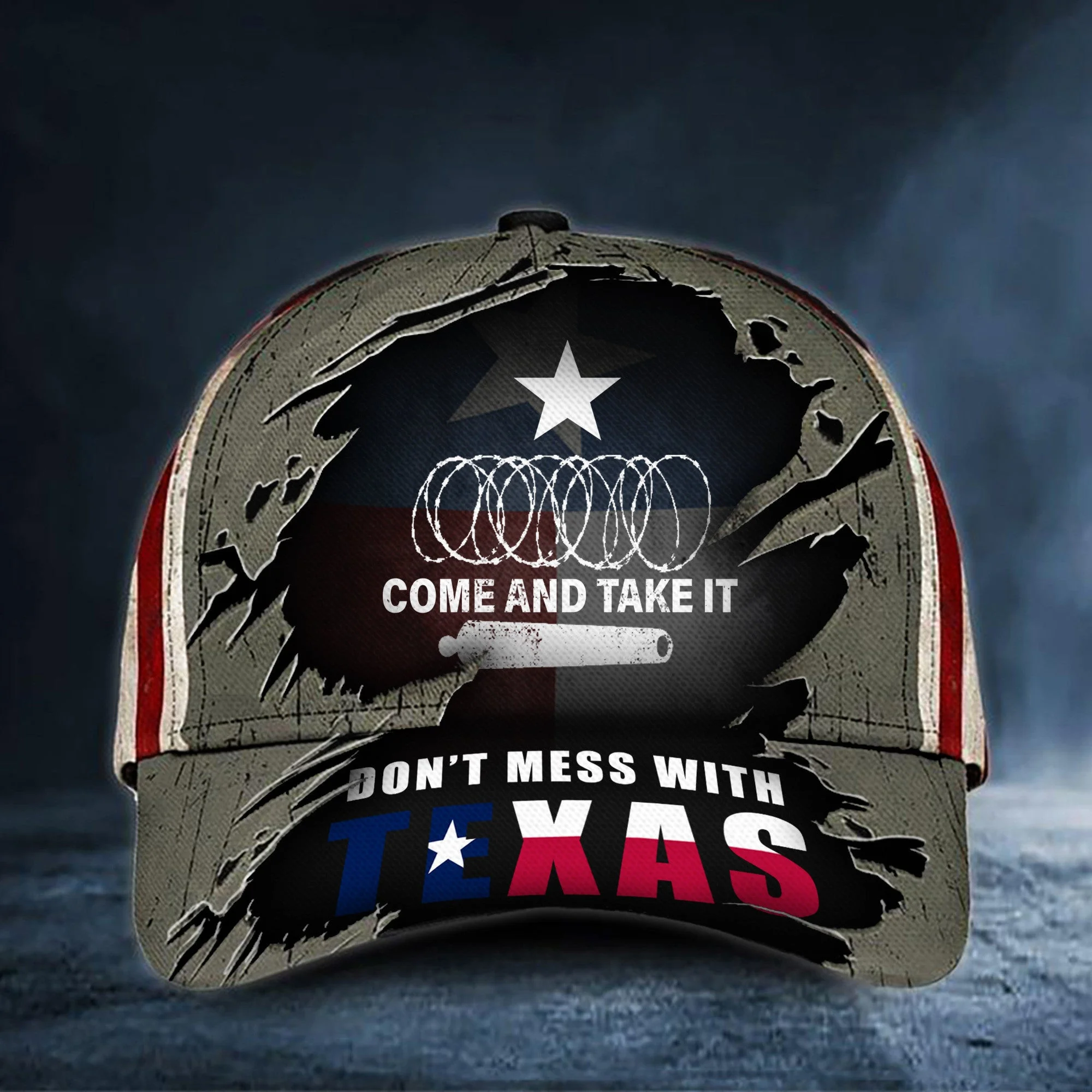 Come And Take It Razor Wire Hat Don't Mess With Texas Flag Cap Support Texas Merch