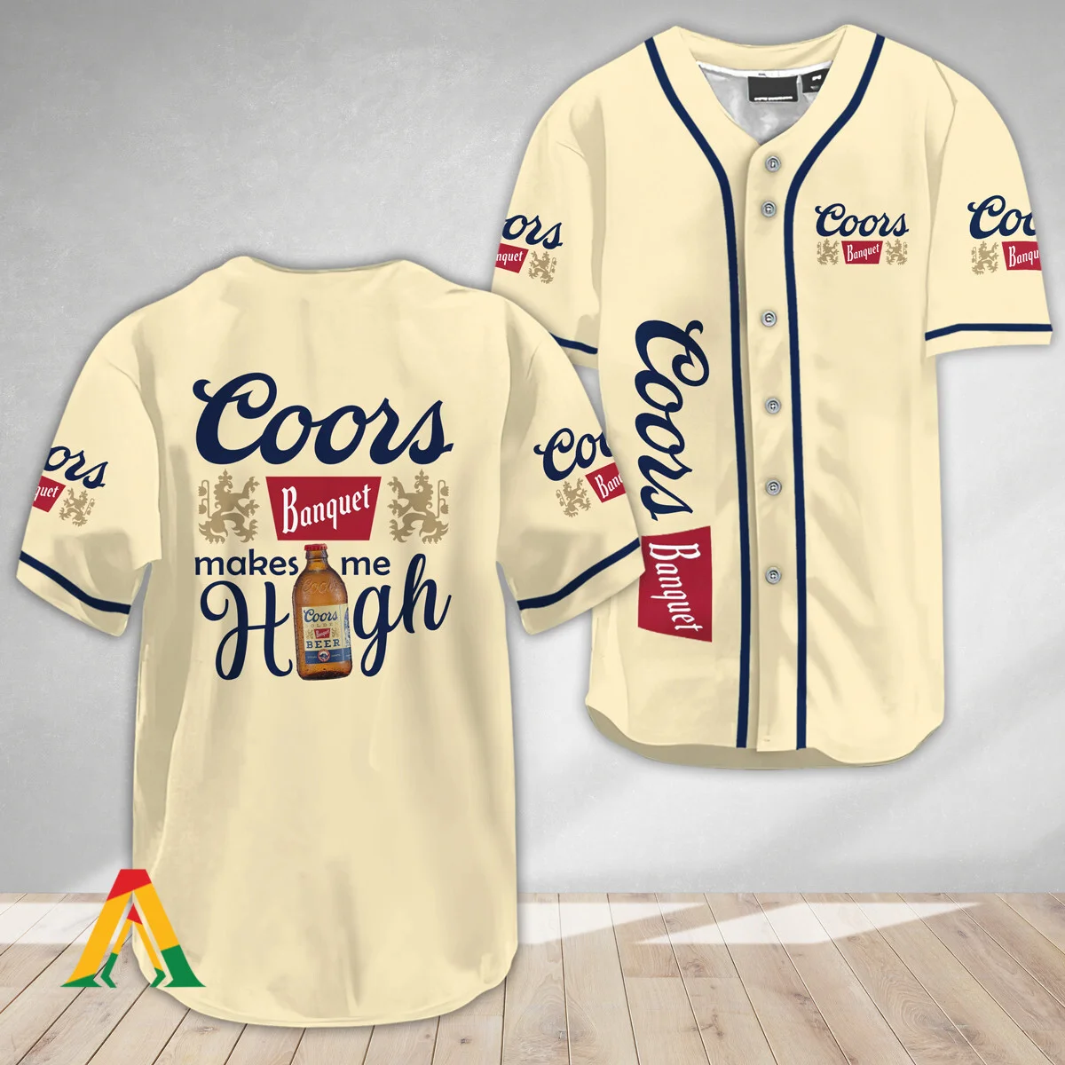 Coors Banquet Make Me High Baseball Jersey Style6239