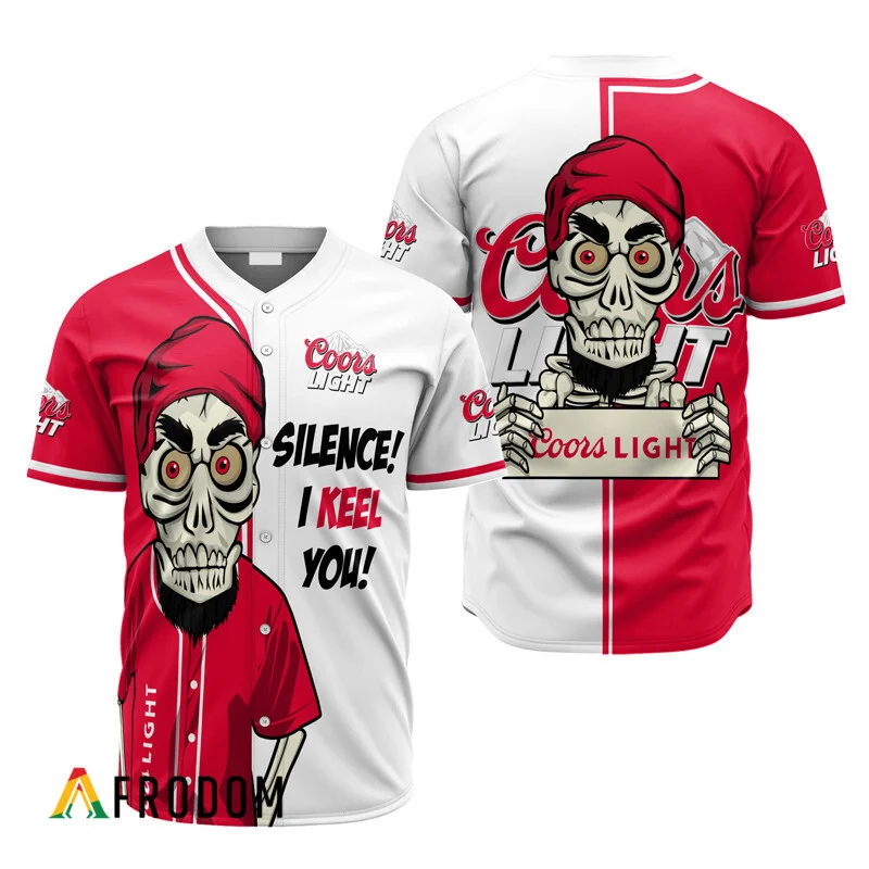 Coors Light Silence I keel you Baseball Jersey Style1656
