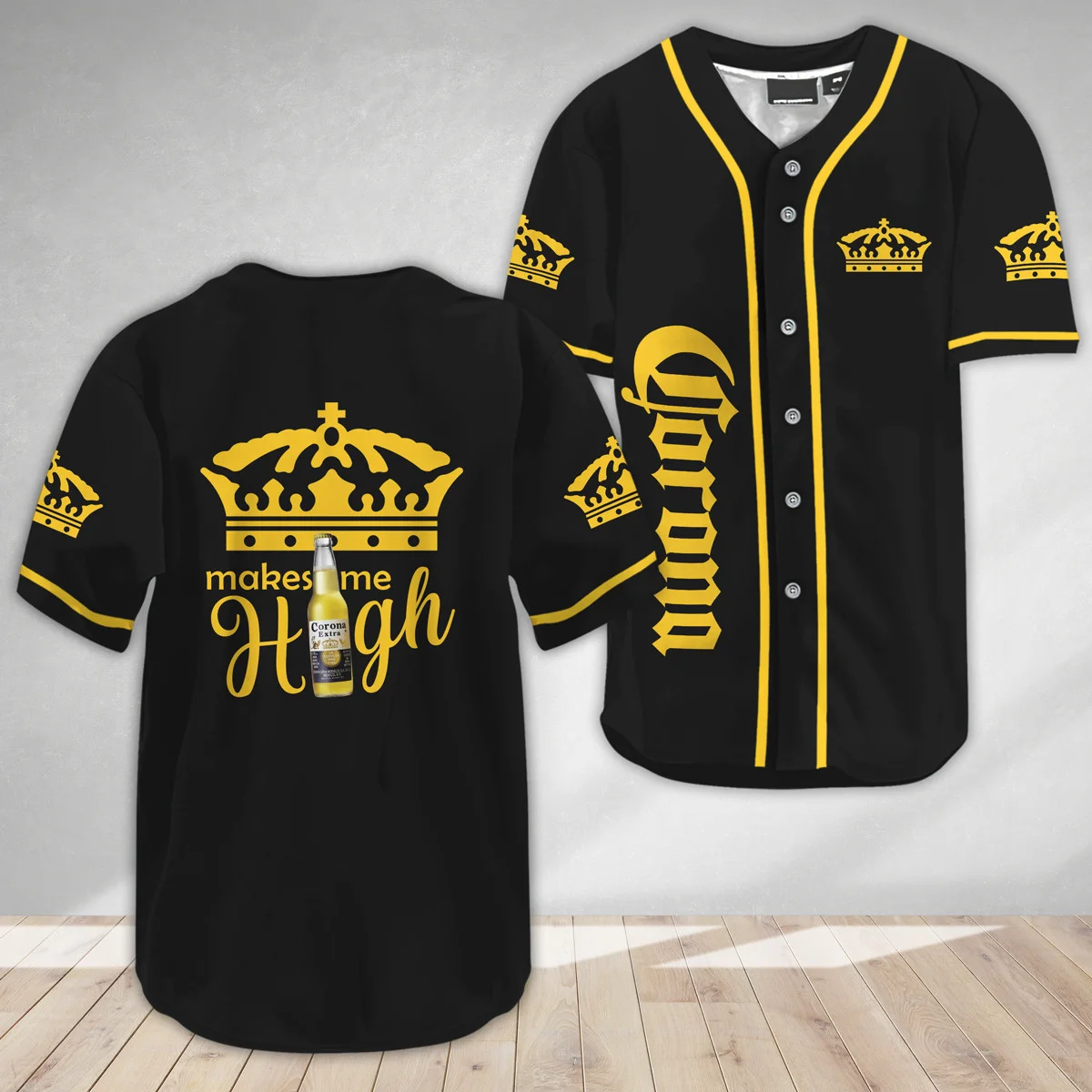 Corona Extra Make Me High Baseball Jersey Style4020
