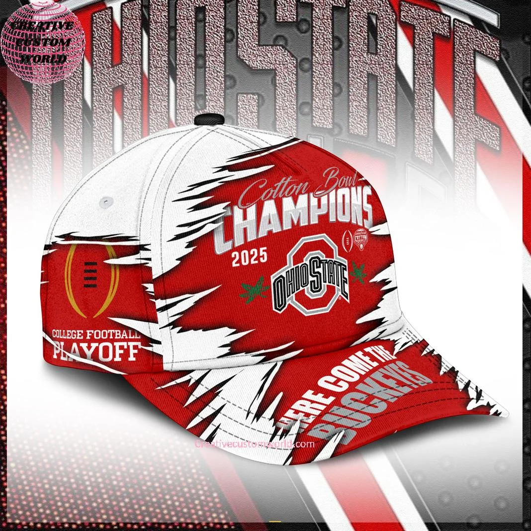 Cotton Bowl Champions 2025 Ohio State Here Come The Buckeyes Classic Cap