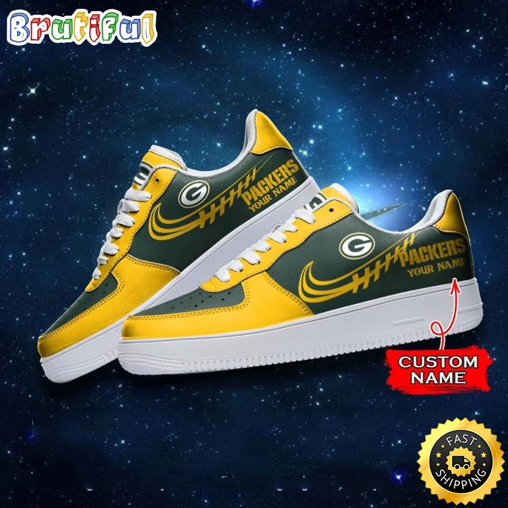 Custom NFL Green Bay Packers Air Force 1 Shoes Sneaker Football Shoes For Sport Fans