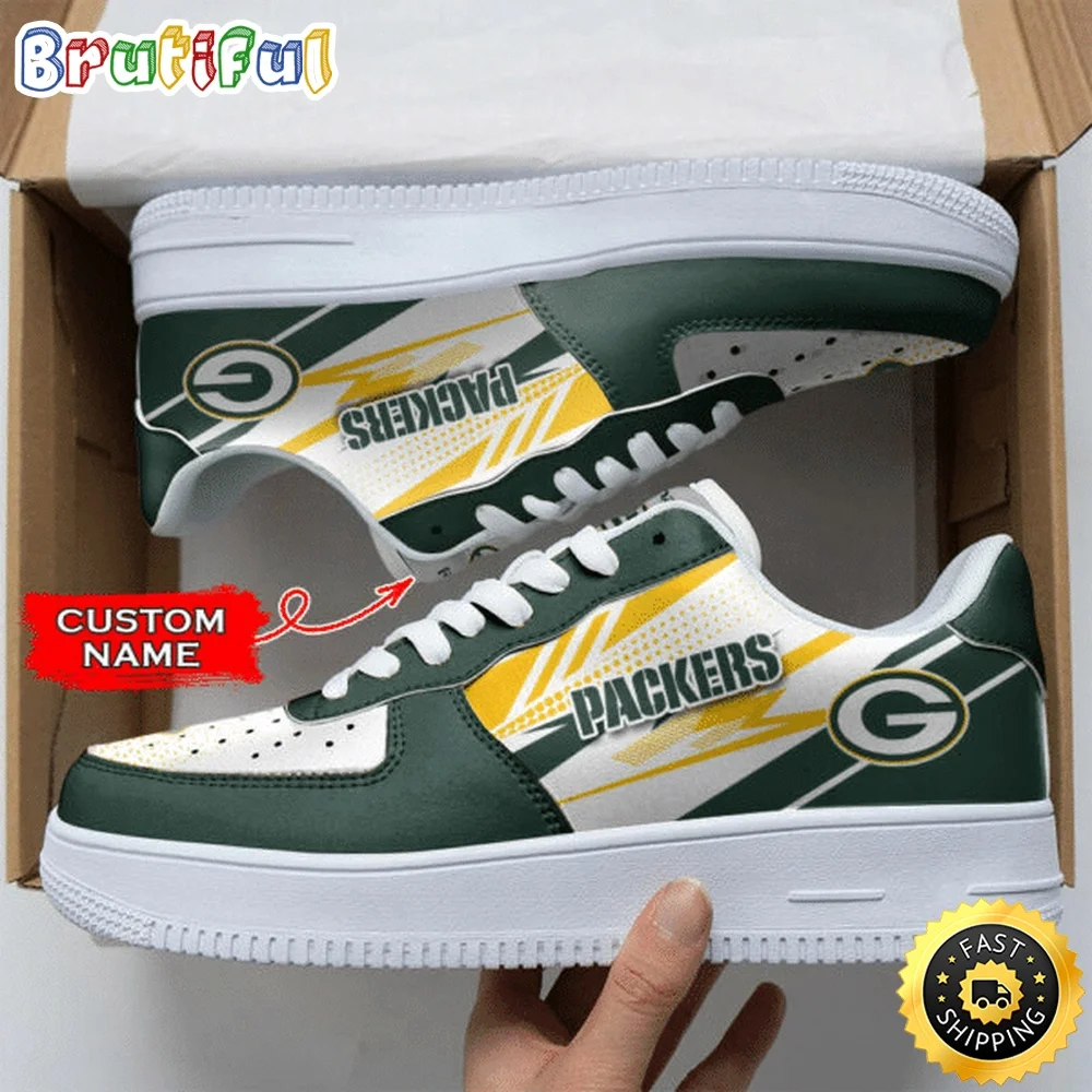 Custom NFL Green Bay Packers Air Force 1 Shoes Sports Sneaker For Fans