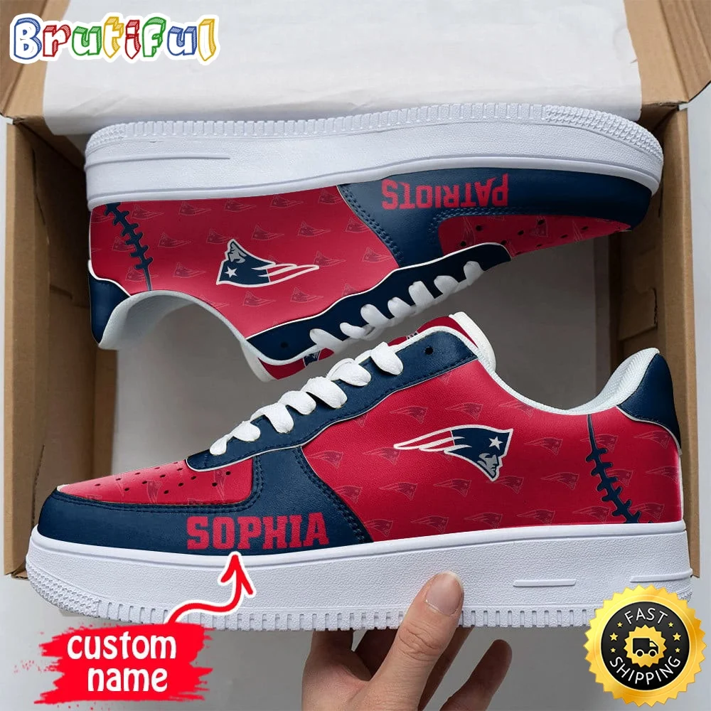 Custom NFL New England Patriots Air Force 1 Shoes Fashionable Air Force 1