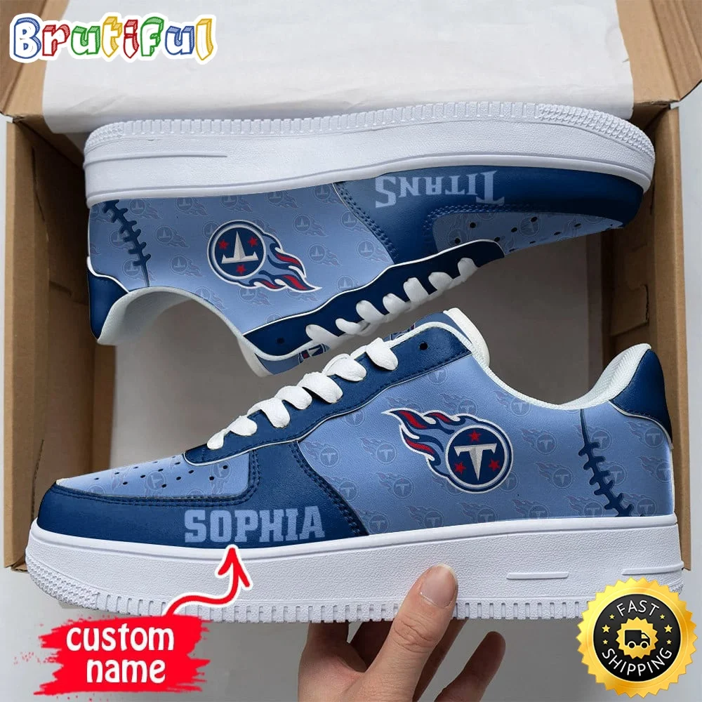 Custom NFL Tennessee Titans Air Force 1 Shoes Fashionable Air Force 1