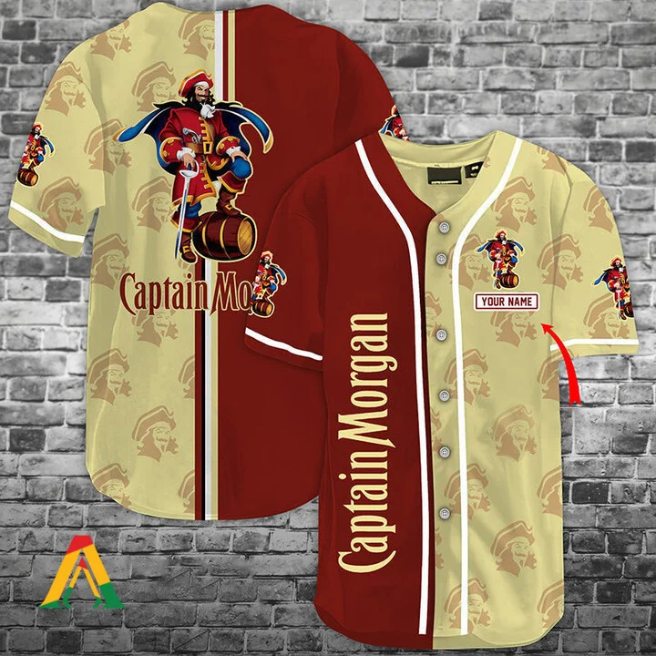 Customized Captain Morgan Baseball Jersey Style9905