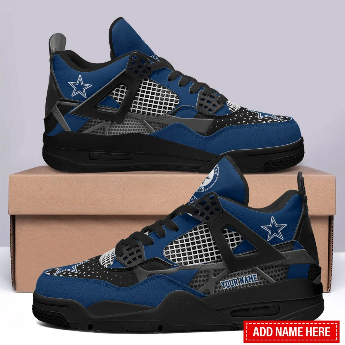 Dallas Cowboys AJ4 Sneakers 11