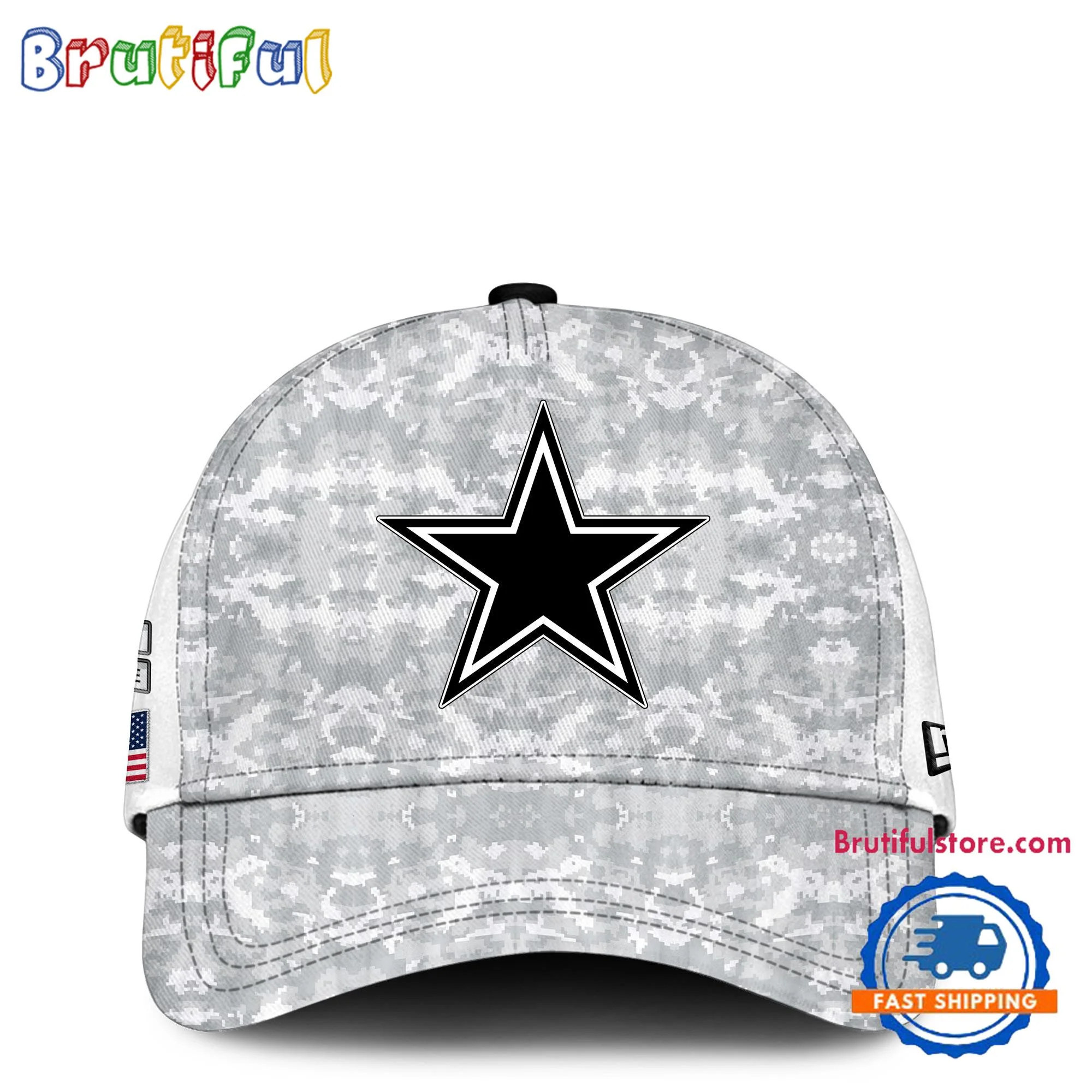 Dallas Cowboys Camo 2024 Salute to Service Club Veterans Limited Baseball Cap