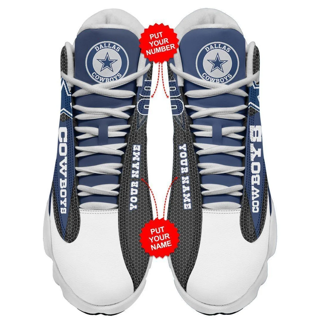 Dallas Cowboys NFL AJ13 Sneakers Shoes For Men And Women 90 - Image 3