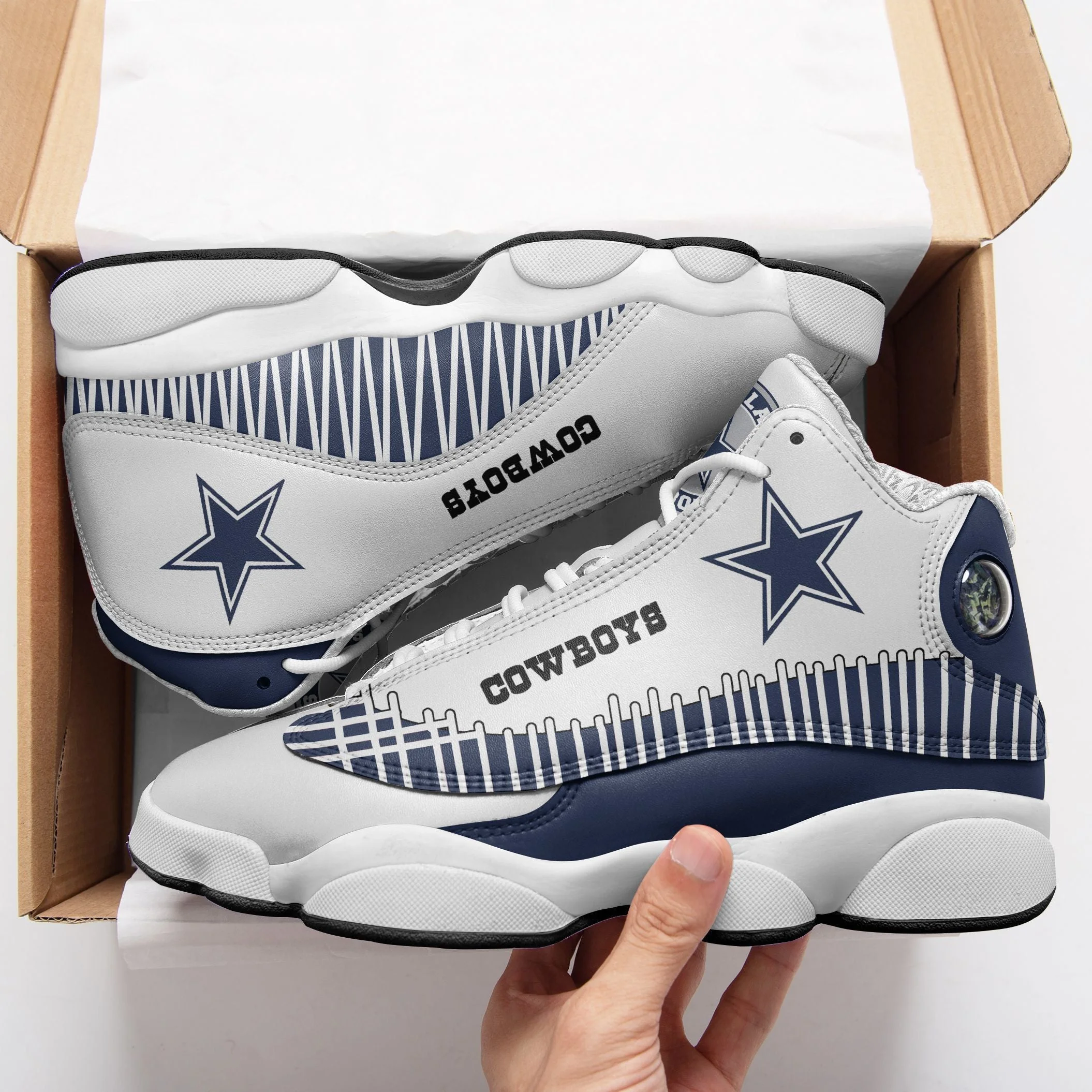Dallas Cowboys NFL AJ13 Sneakers Shoes For Men And Women 69 - Image 2