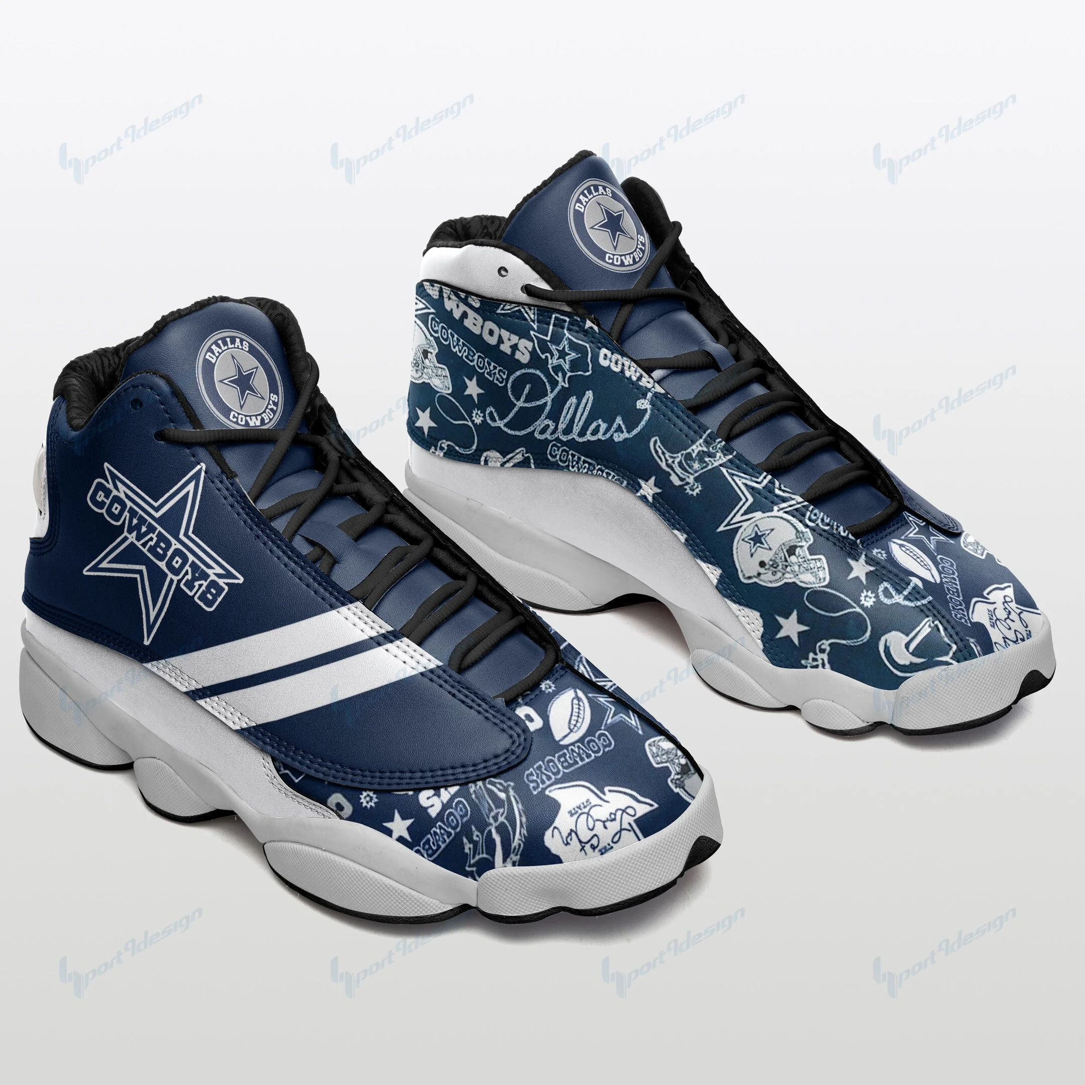 Dallas Cowboys NFL AJ13 Sneakers Shoes For Men And Women 85