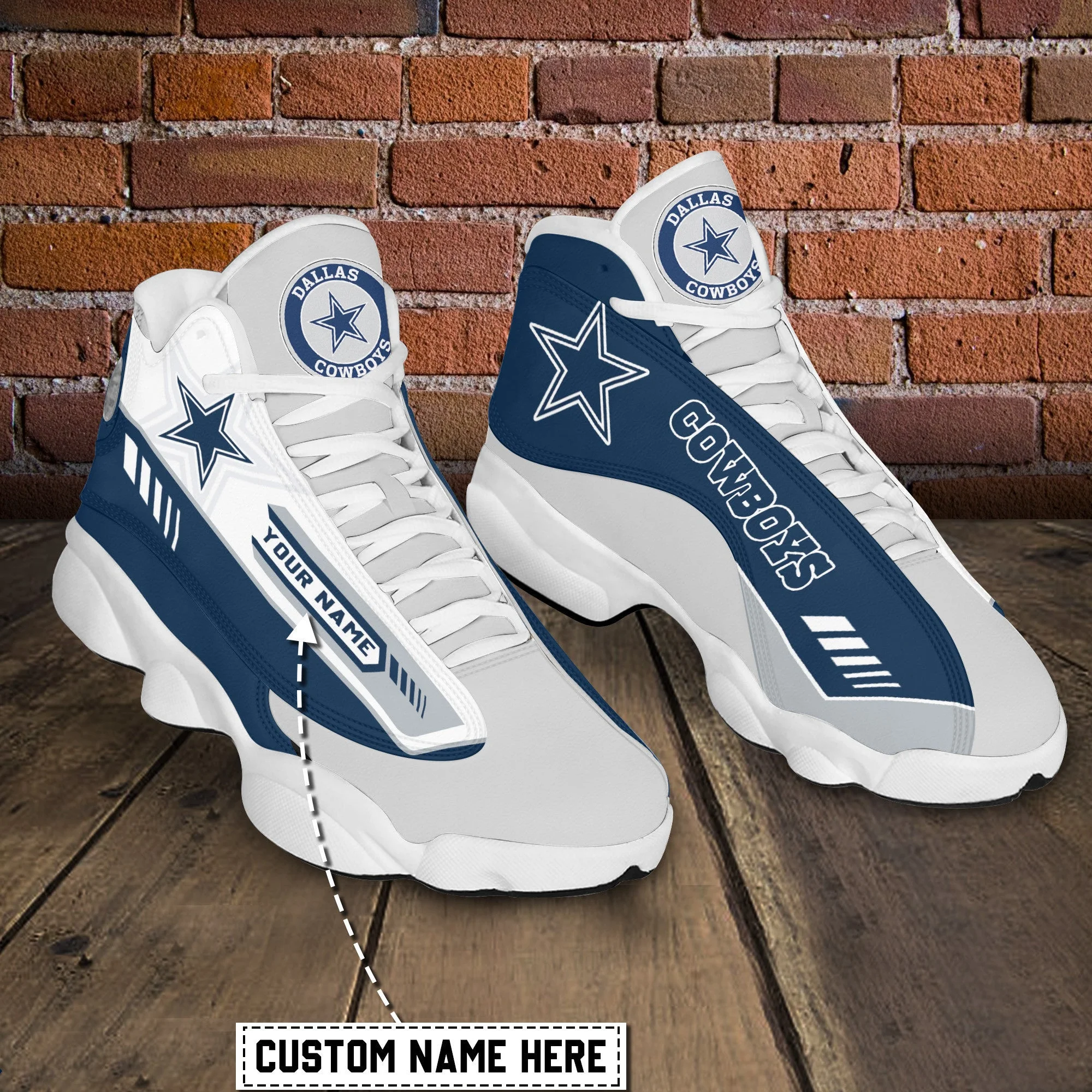 Dallas Cowboys NFL AJ13 Sneakers Shoes For Men And Women 63