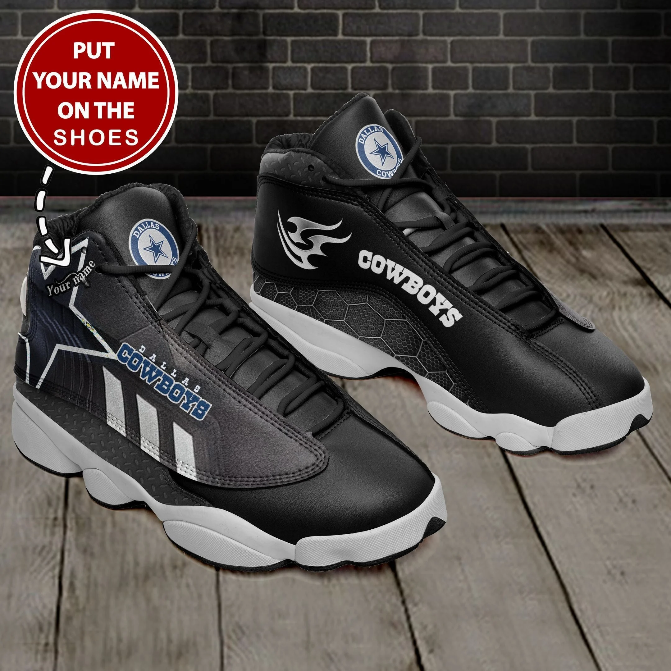 Dallas Cowboys NFL AJ13 Sneakers Shoes For Men And Women 107