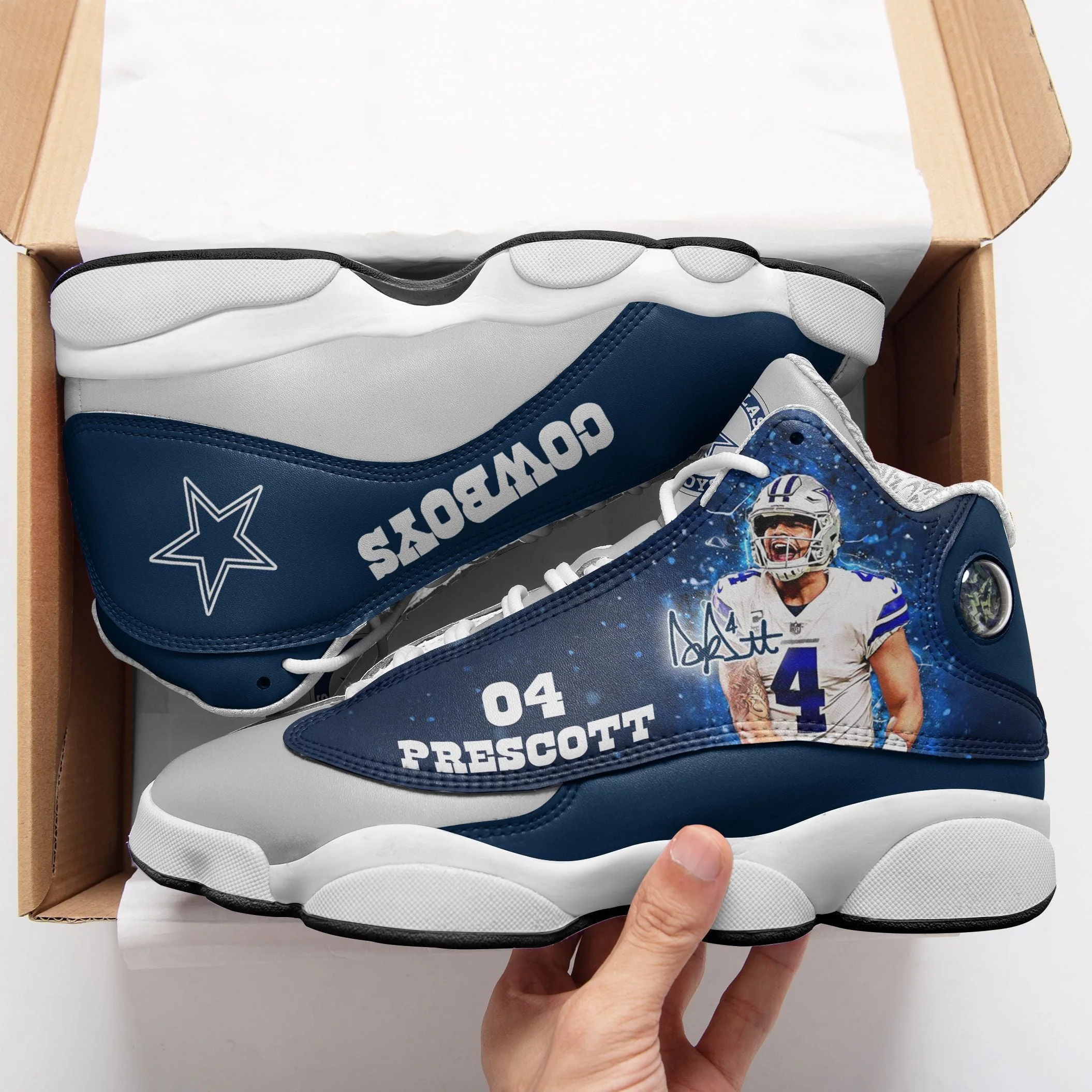 Dallas Cowboys NFL AJ13 Sneakers Shoes For Men And Women 91