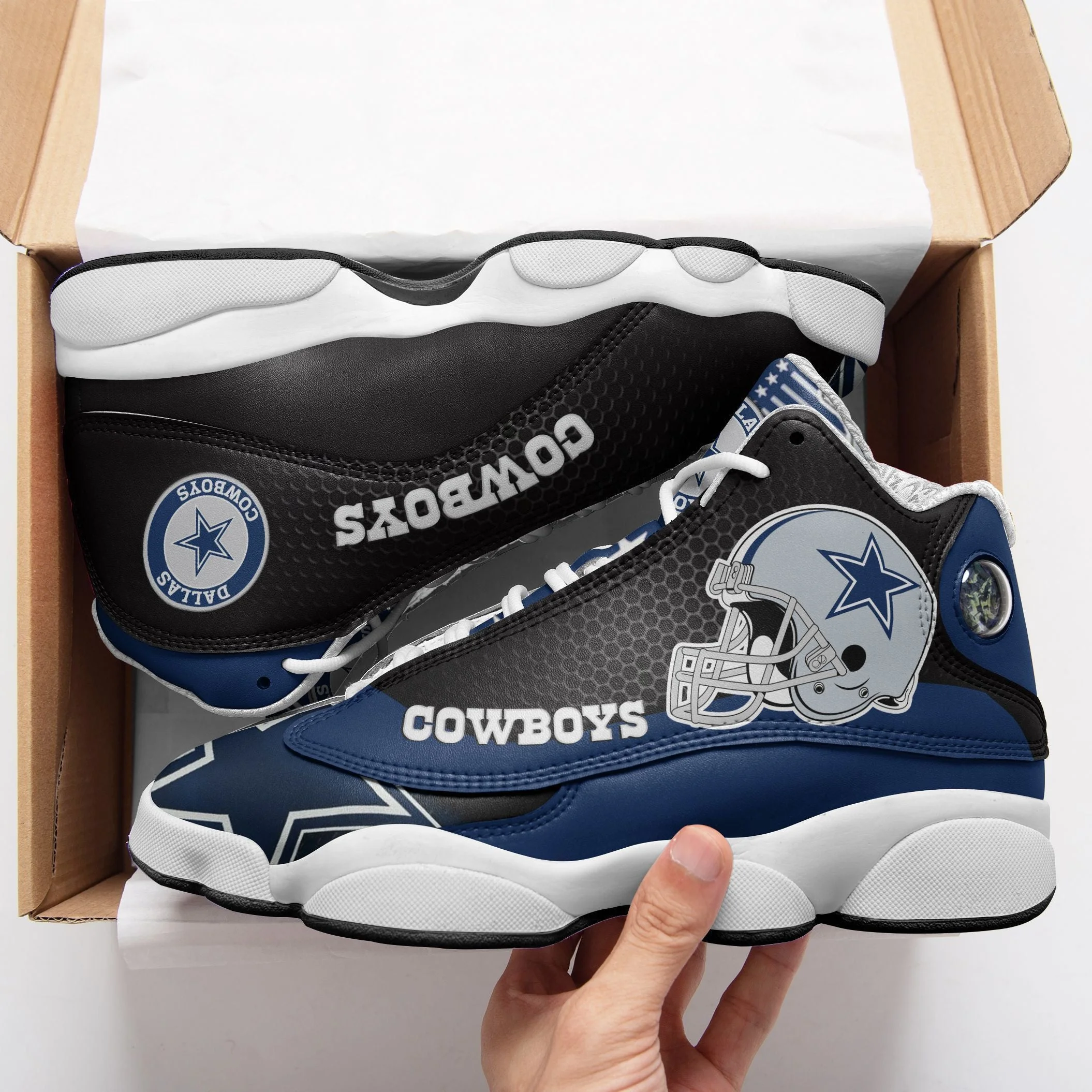 Dallas Cowboys NFL AJ13 Sneakers Shoes For Men And Women 97