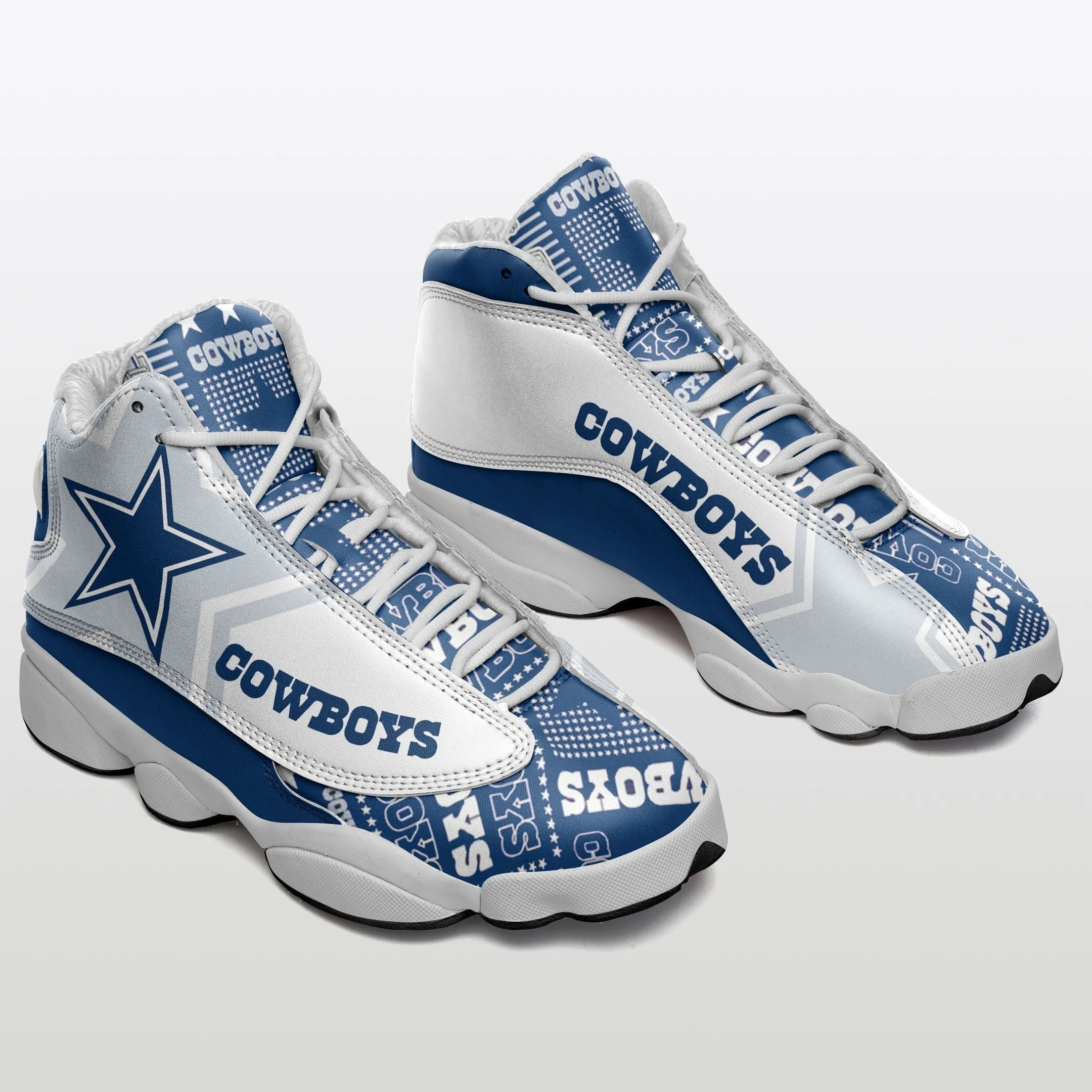 Dallas Cowboys NFL AJ13 Sneakers Shoes For Men And Women 8