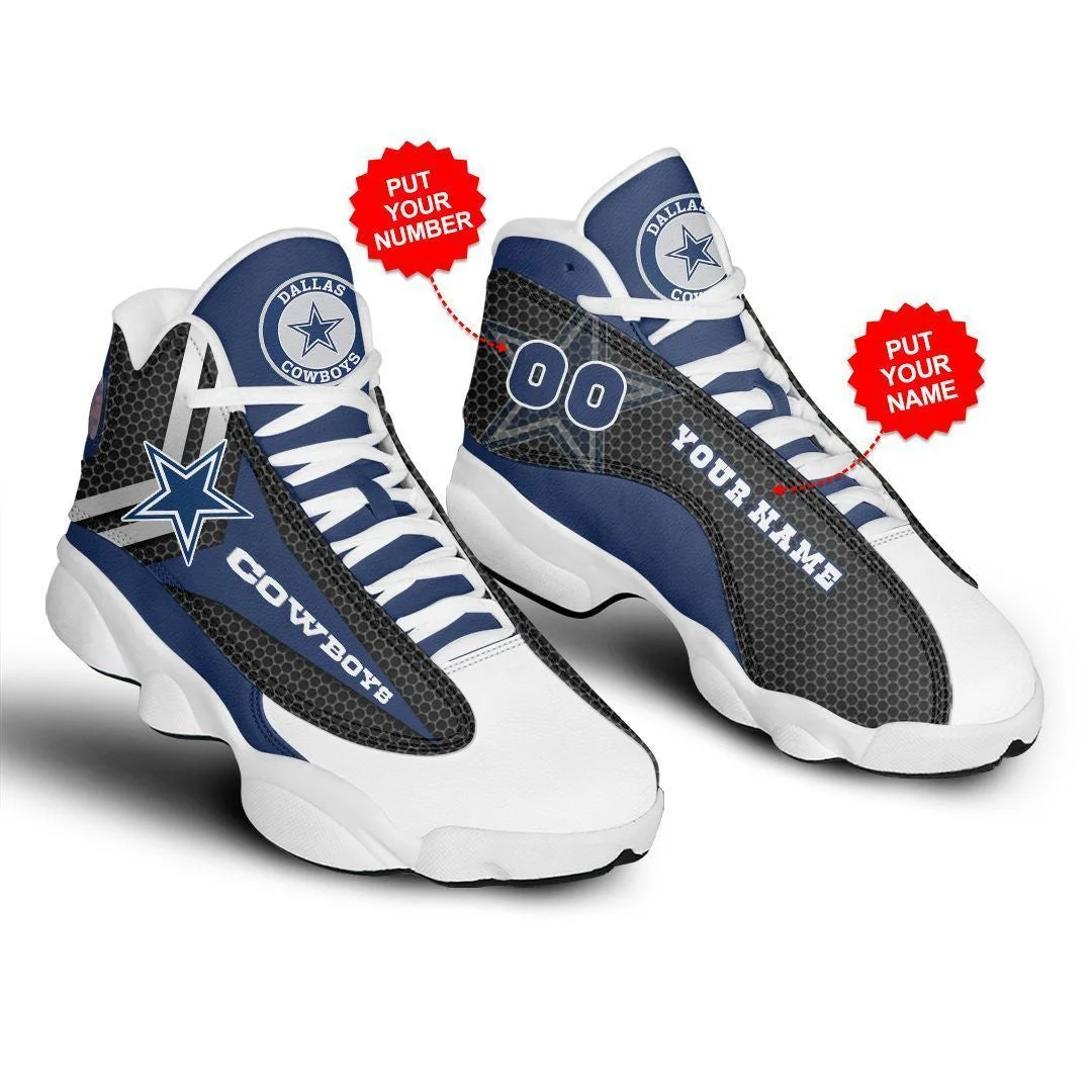 Dallas Cowboys NFL AJ13 Sneakers Shoes For Men And Women 90 - Image 2