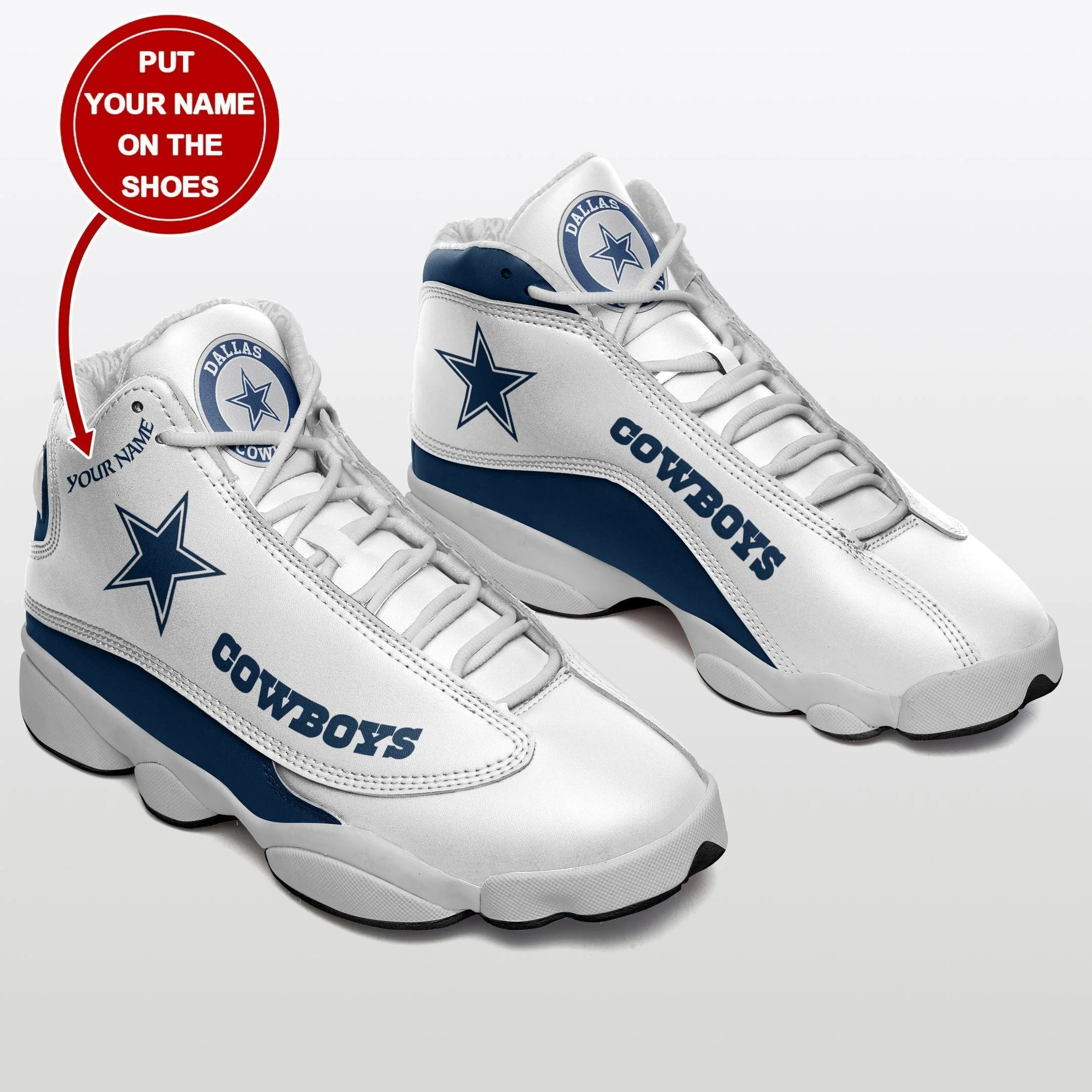 Dallas Cowboys NFL AJ13 Sneakers Shoes For Men And Women 22