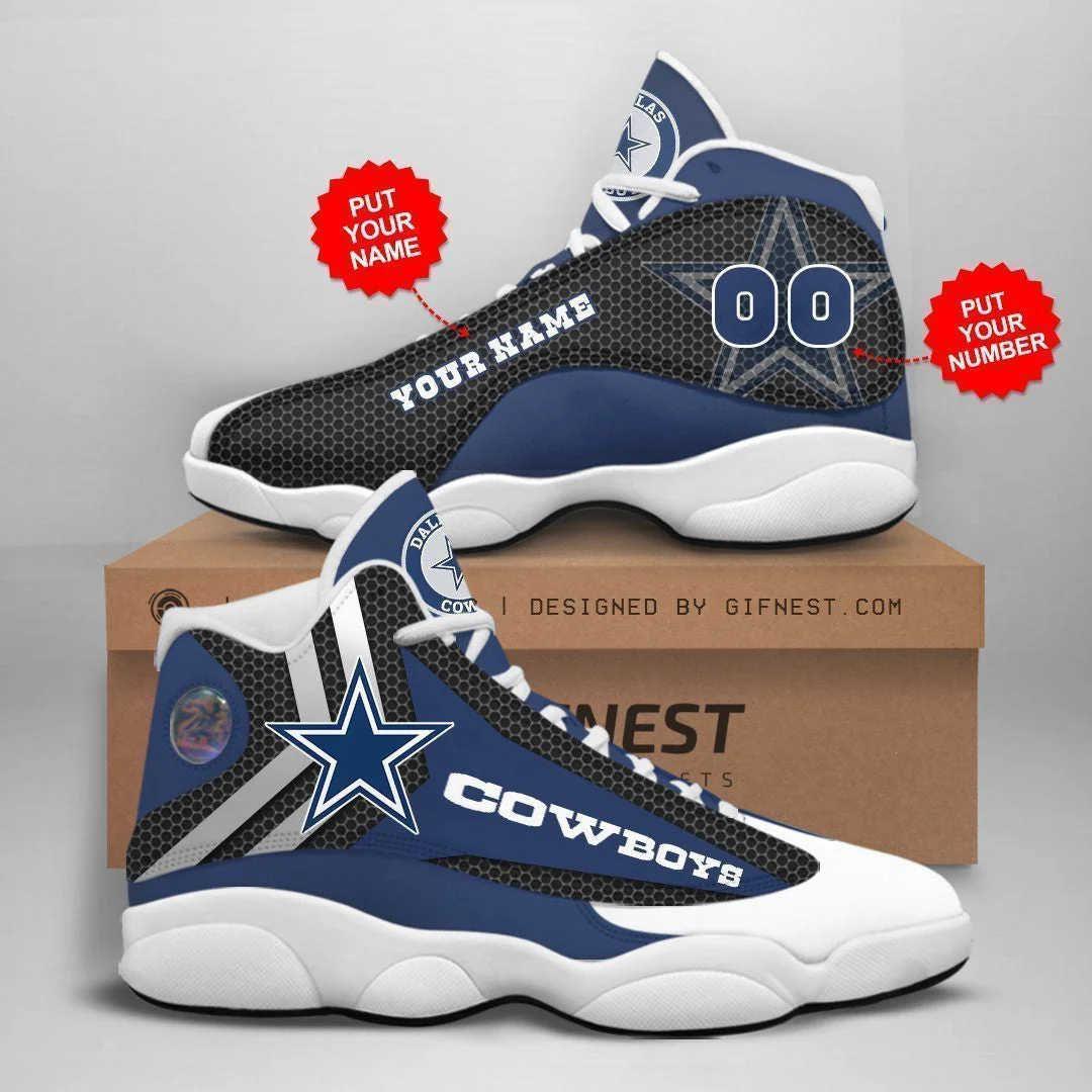 Dallas Cowboys NFL AJ13 Sneakers Shoes For Men And Women 79