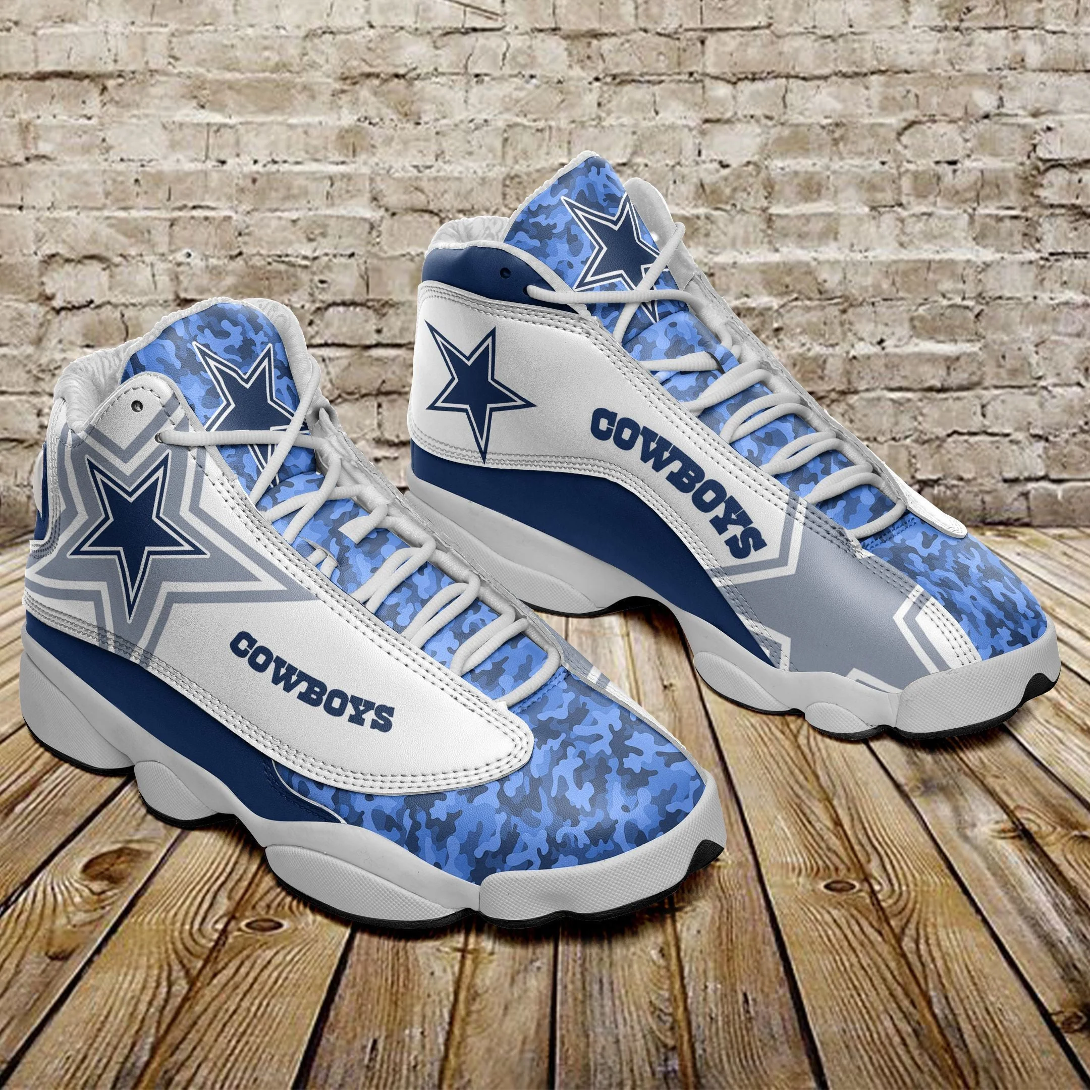 Dallas Cowboys NFL AJ13 Sneakers Shoes For Men And Women 112