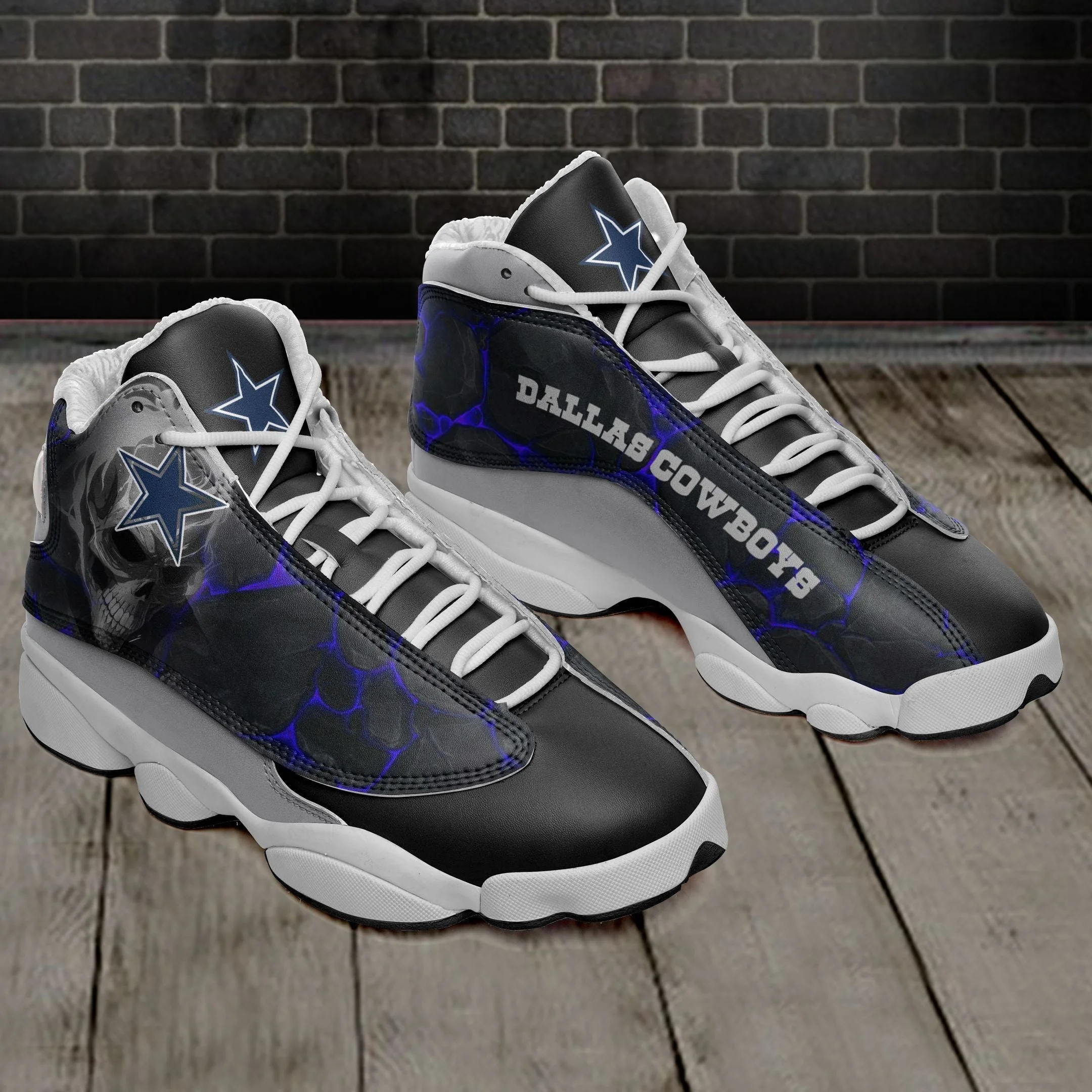 Dallas Cowboys NFL AJ13 Sneakers Shoes For Men And Women 51