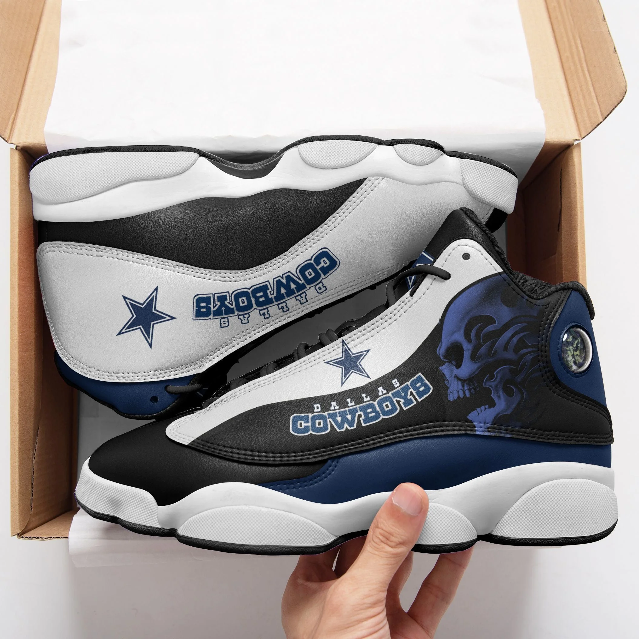 Dallas Cowboys NFL AJ13 Sneakers Shoes For Men And Women 30
