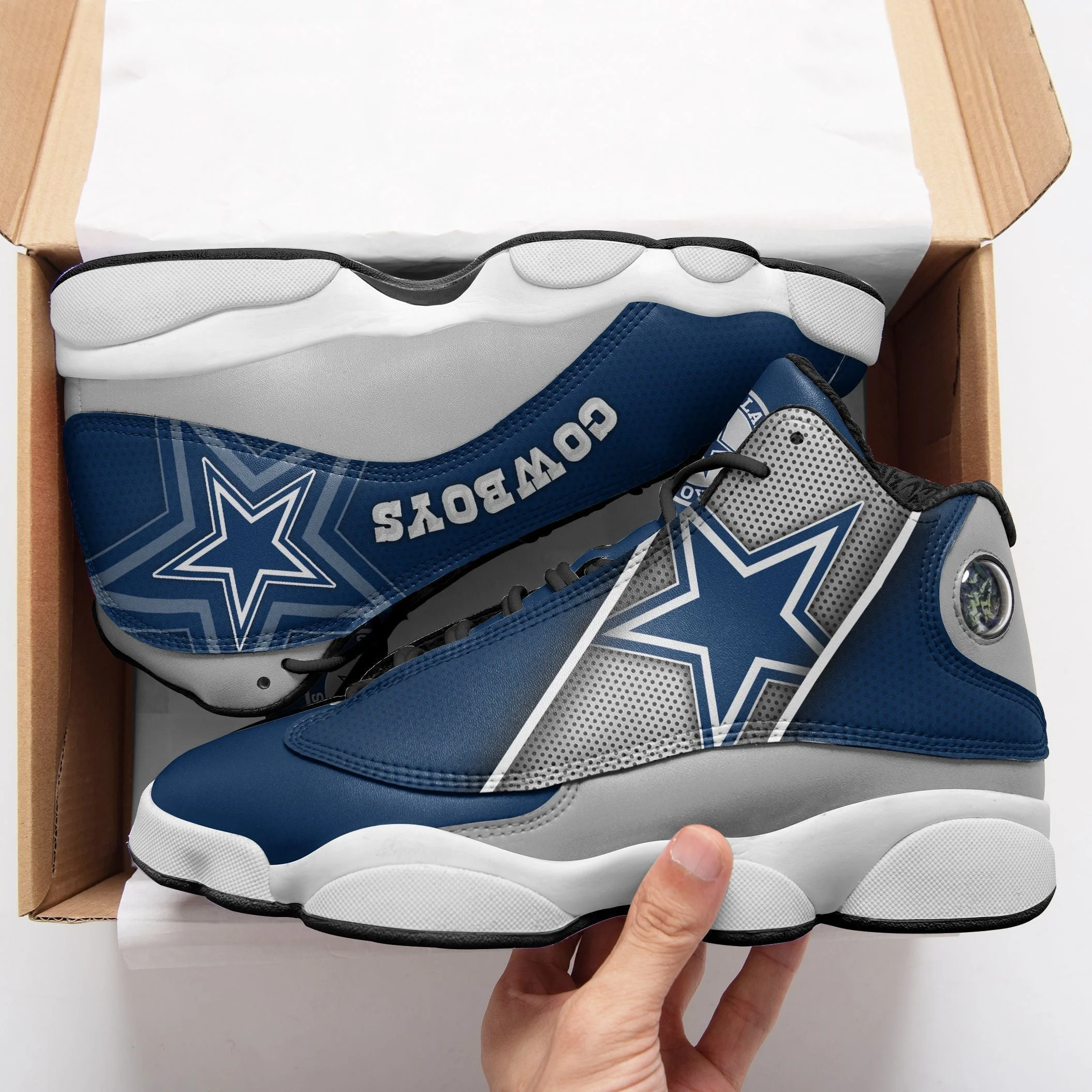 Dallas Cowboys NFL AJ13 Sneakers Shoes For Men And Women 104