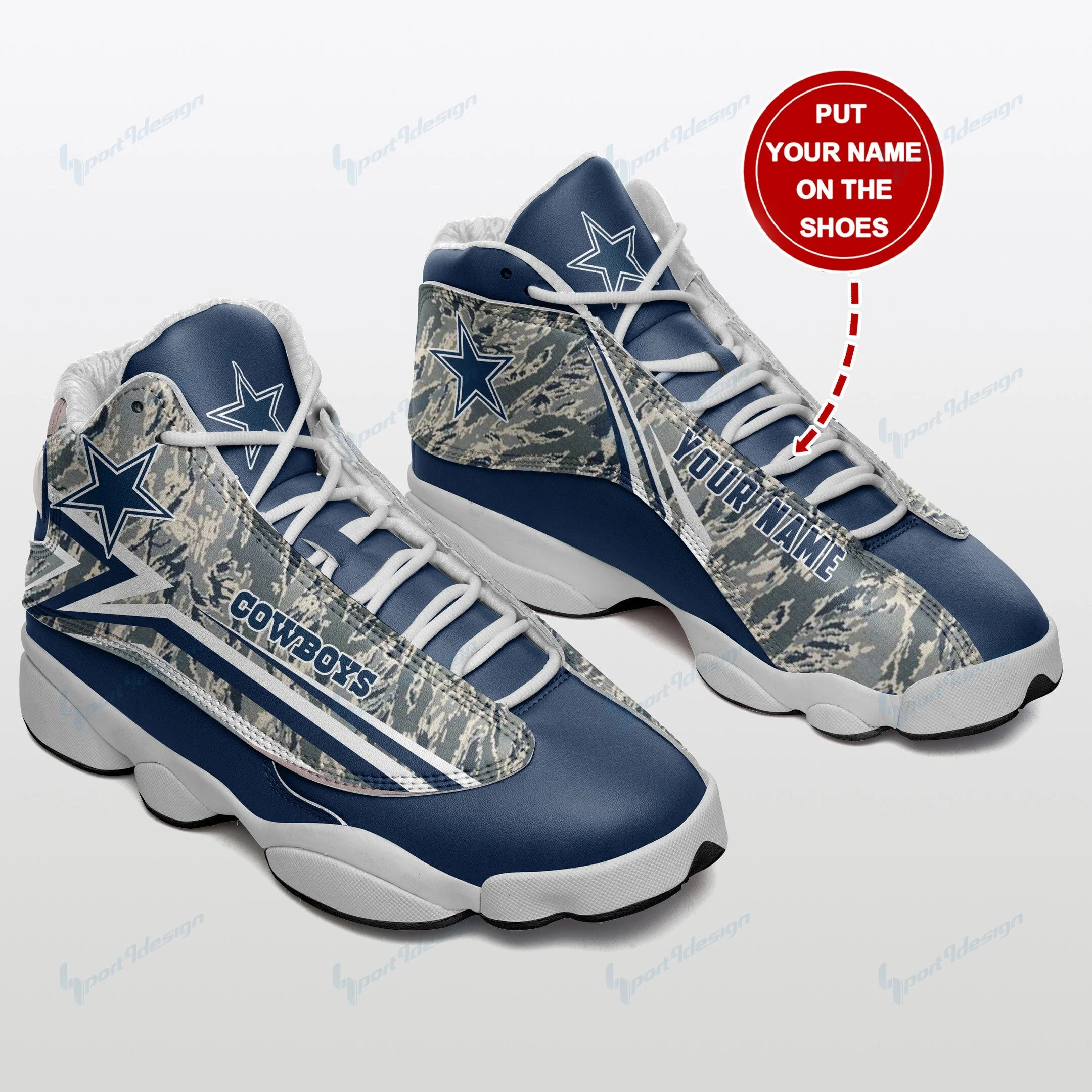 Dallas Cowboys NFL AJ13 Sneakers Shoes For Men And Women 145