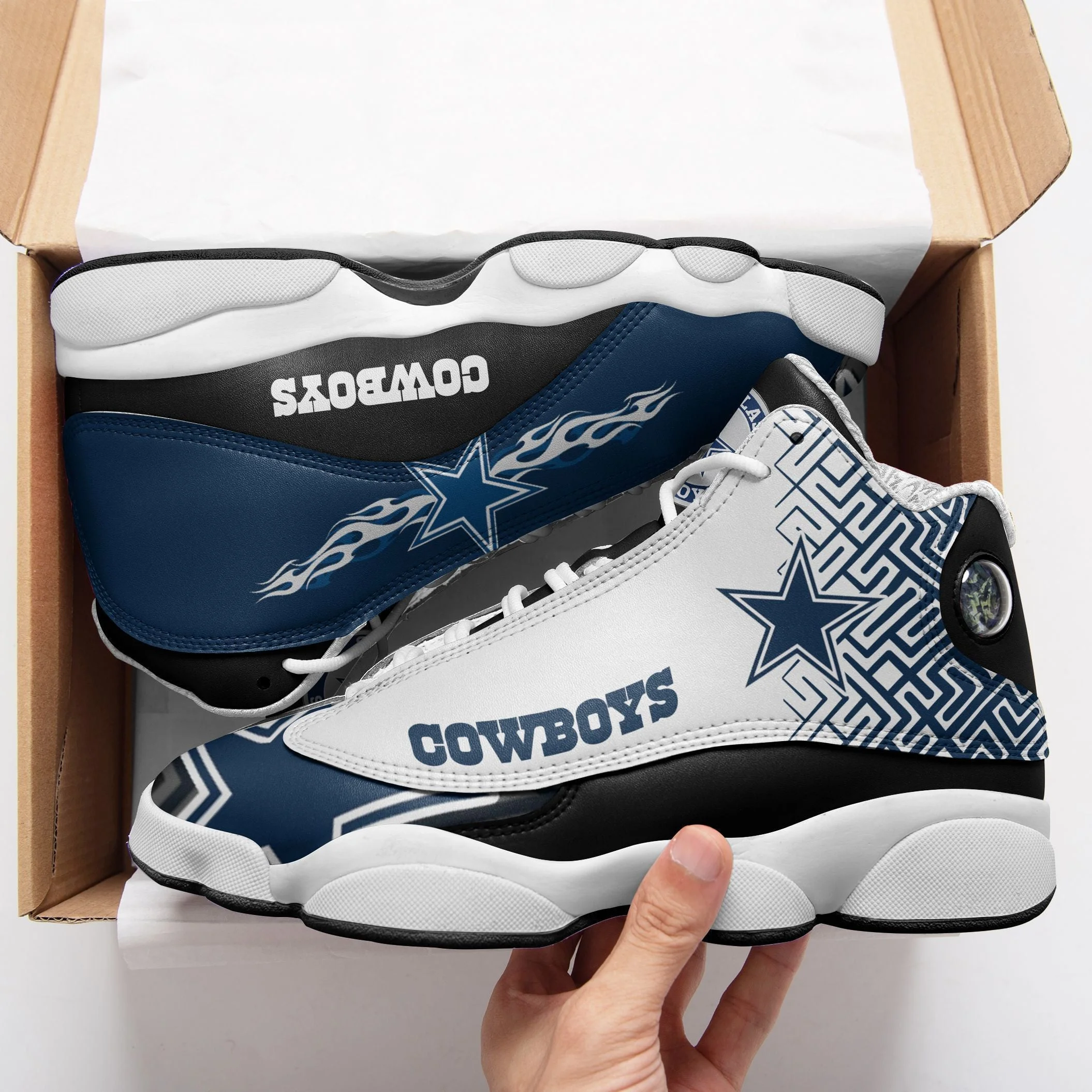 Dallas Cowboys NFL AJ13 Sneakers Shoes For Men And Women