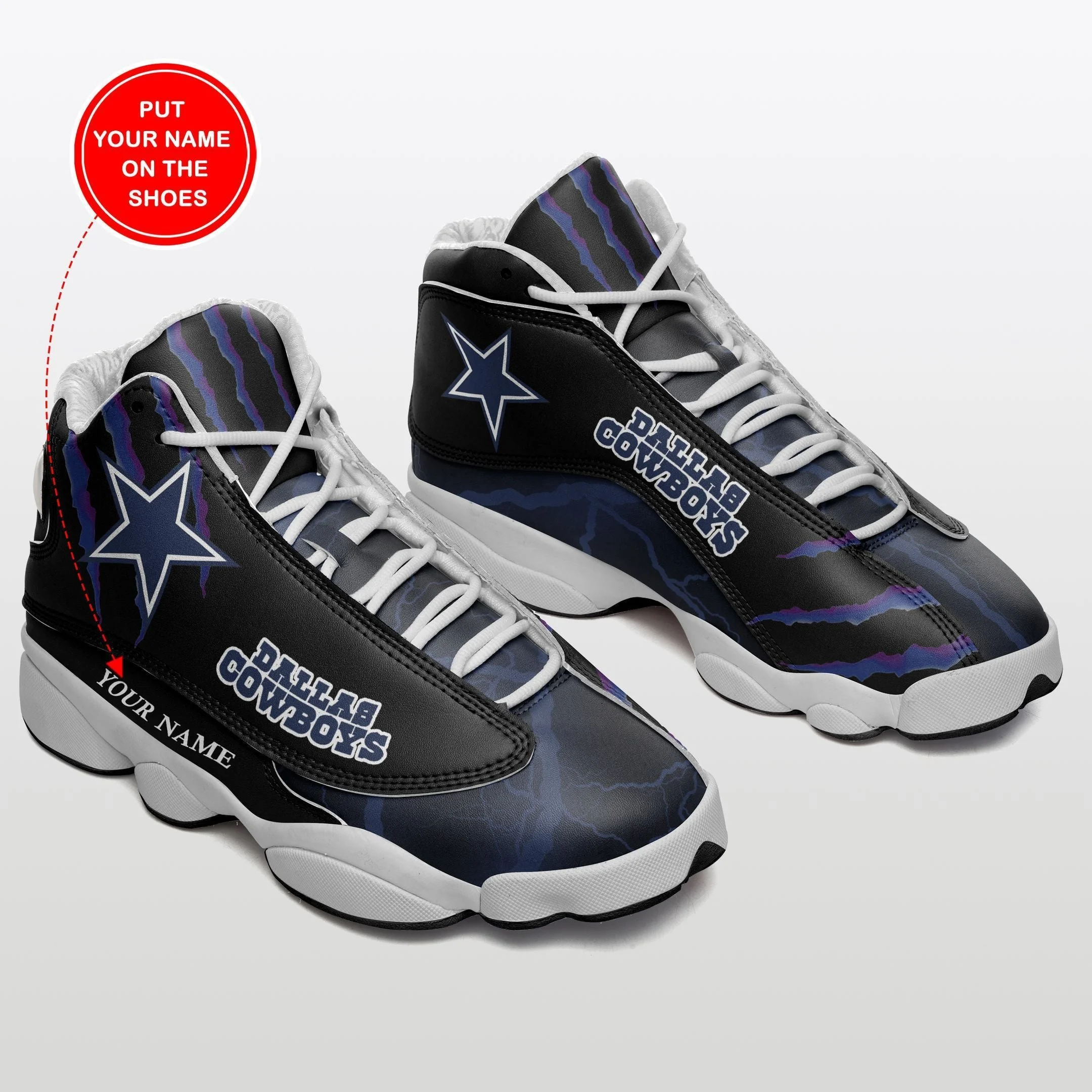 Dallas Cowboys NFL AJ13 Sneakers Shoes For Men And Women 143