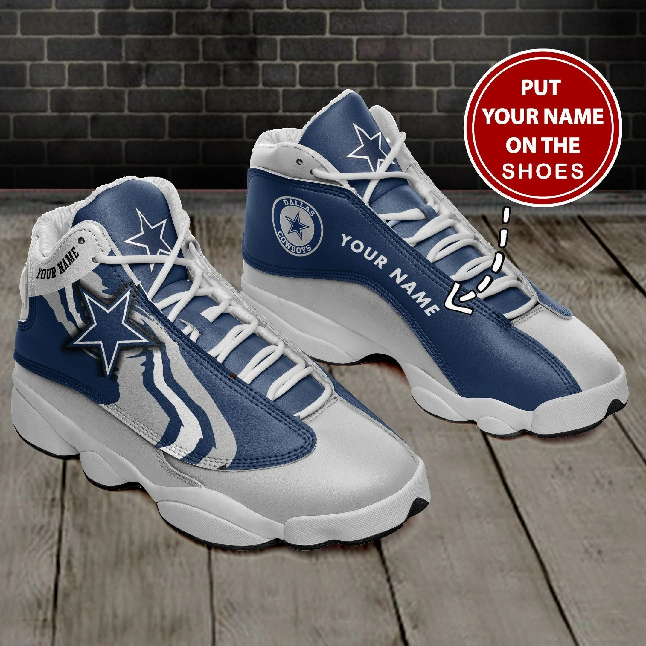 Dallas Cowboys NFL AJ13 Sneakers Shoes For Men And Women 92
