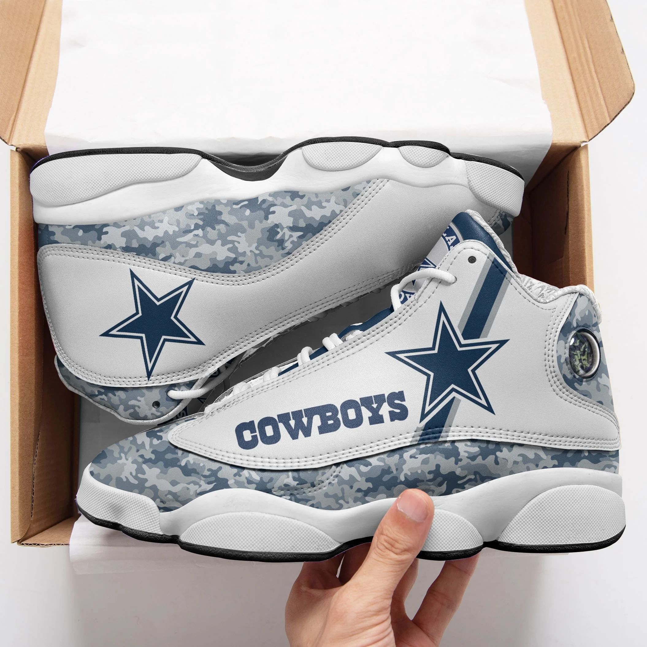Dallas Cowboys NFL AJ13 Sneakers Shoes For Men And Women 66