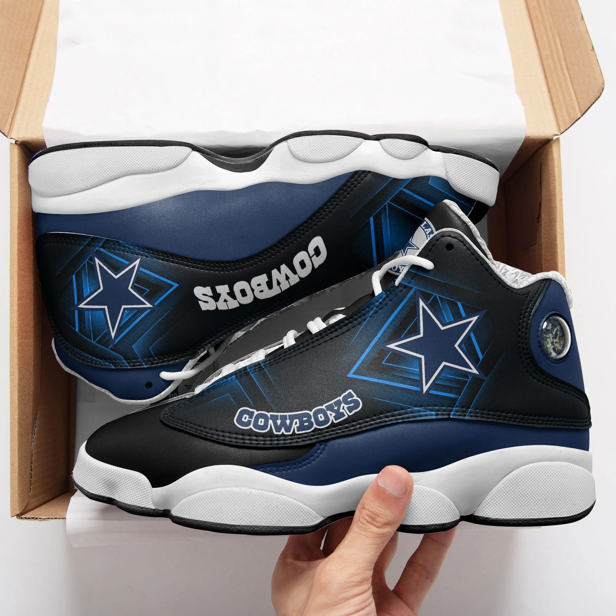 Dallas Cowboys NFL AJ13 Sneakers Shoes For Men And Women 7