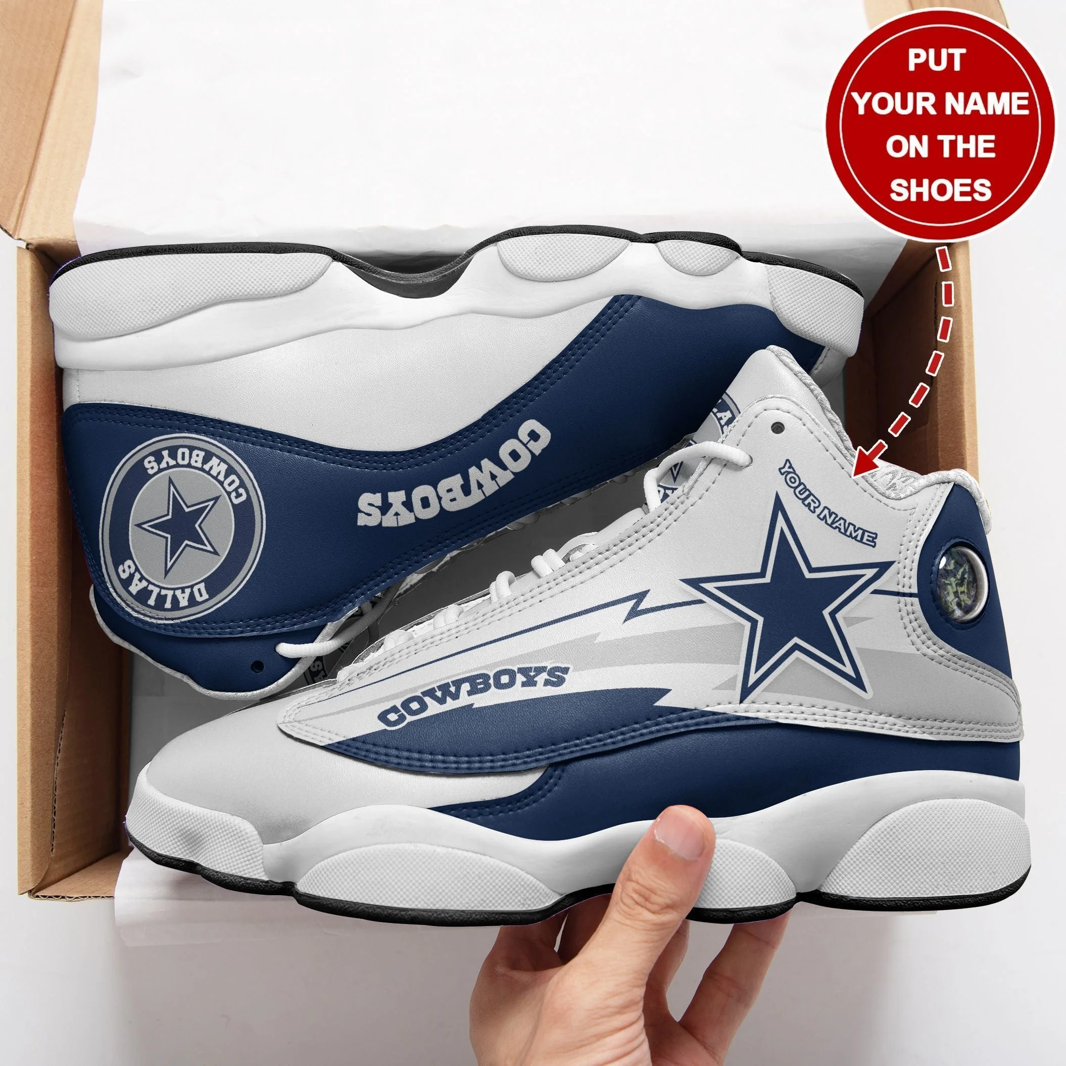 Dallas Cowboys NFL AJ13 Sneakers Shoes For Men And Women 80