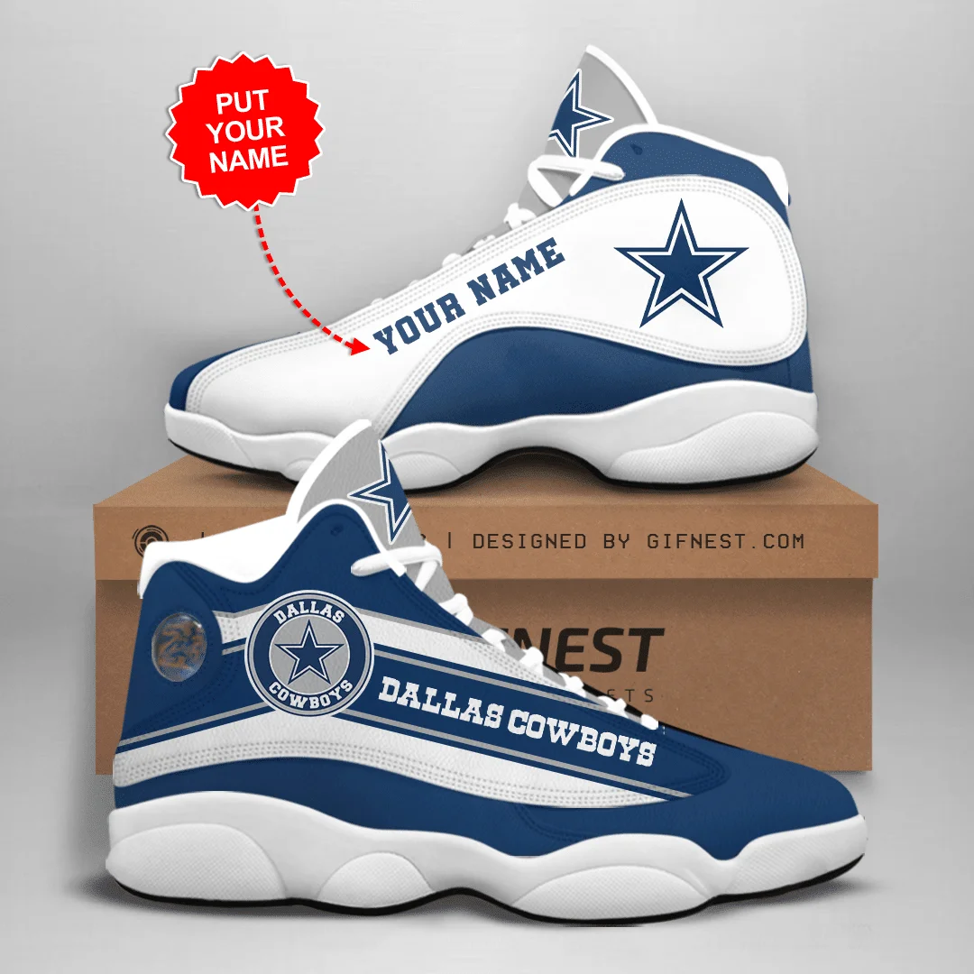 Dallas Cowboys NFL AJ13 Sneakers Shoes For Men And Women 46