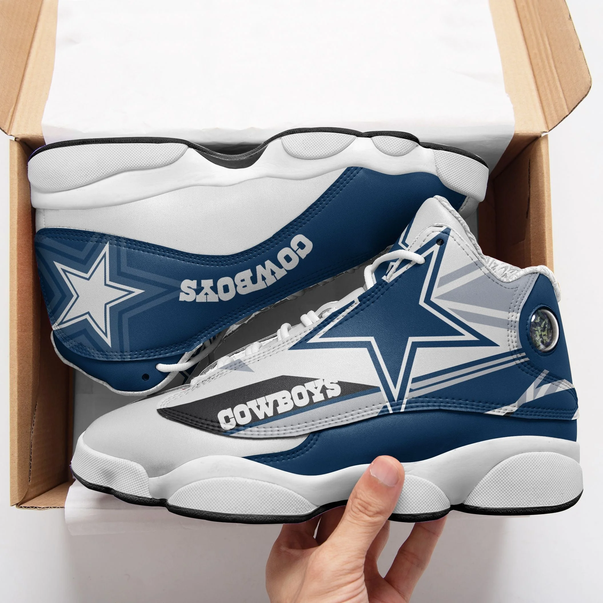 Dallas Cowboys NFL AJ13 Sneakers Shoes For Men And Women 24