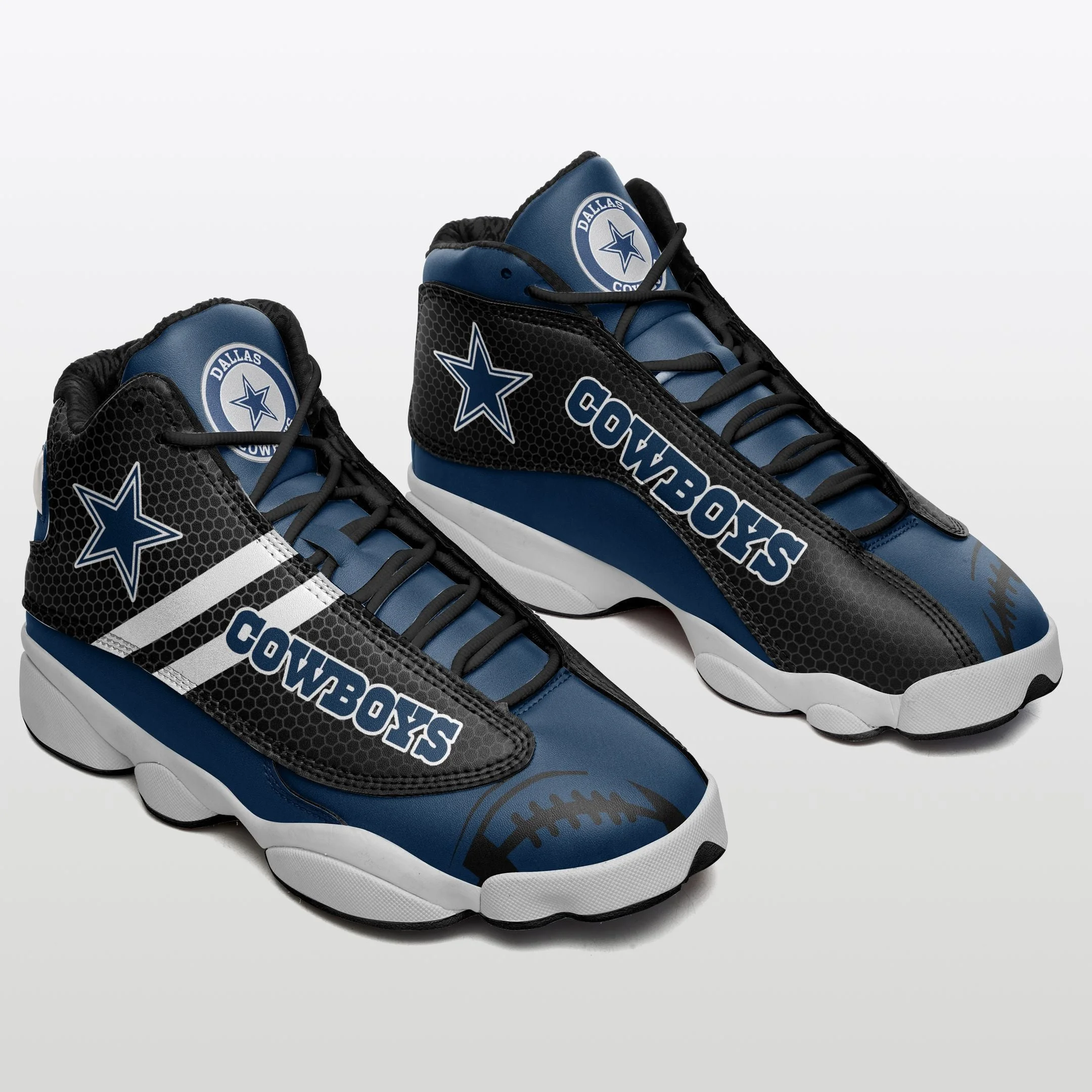 Dallas Cowboys NFL AJ13 Sneakers Shoes For Men And Women 9