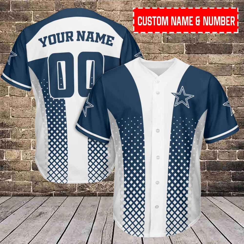Dallas Cowboys Personalized Baseball Jersey 443