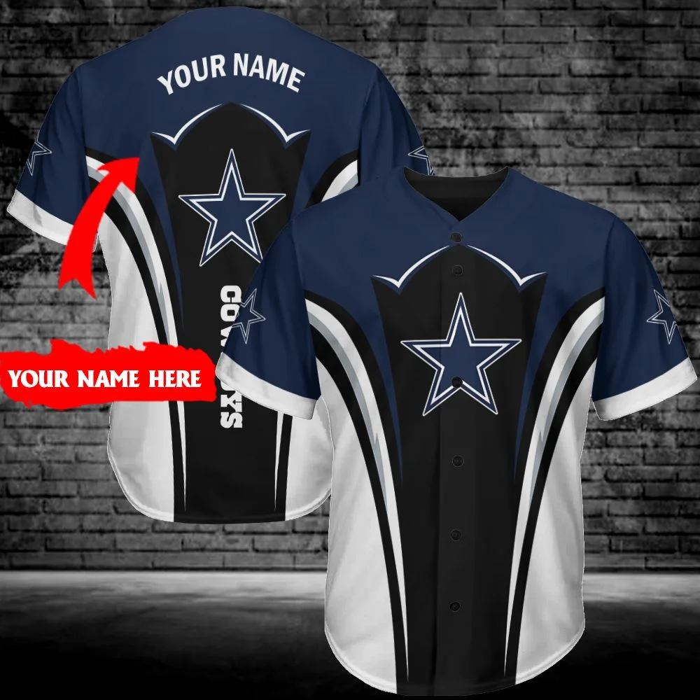 Dallas Cowboys Personalized Baseball Jersey 290