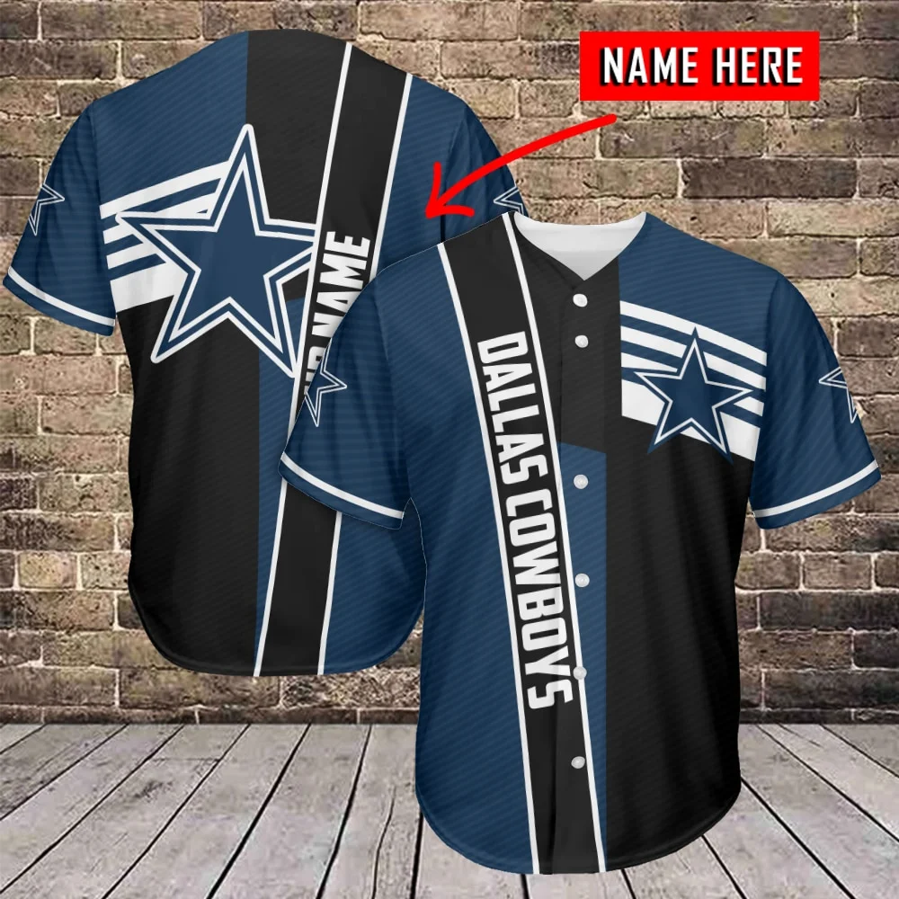 Dallas Cowboys Personalized Baseball Jersey 767
