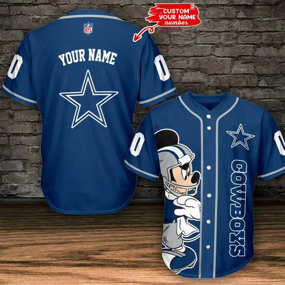 Dallas Cowboys Personalized Baseball Jersey 461