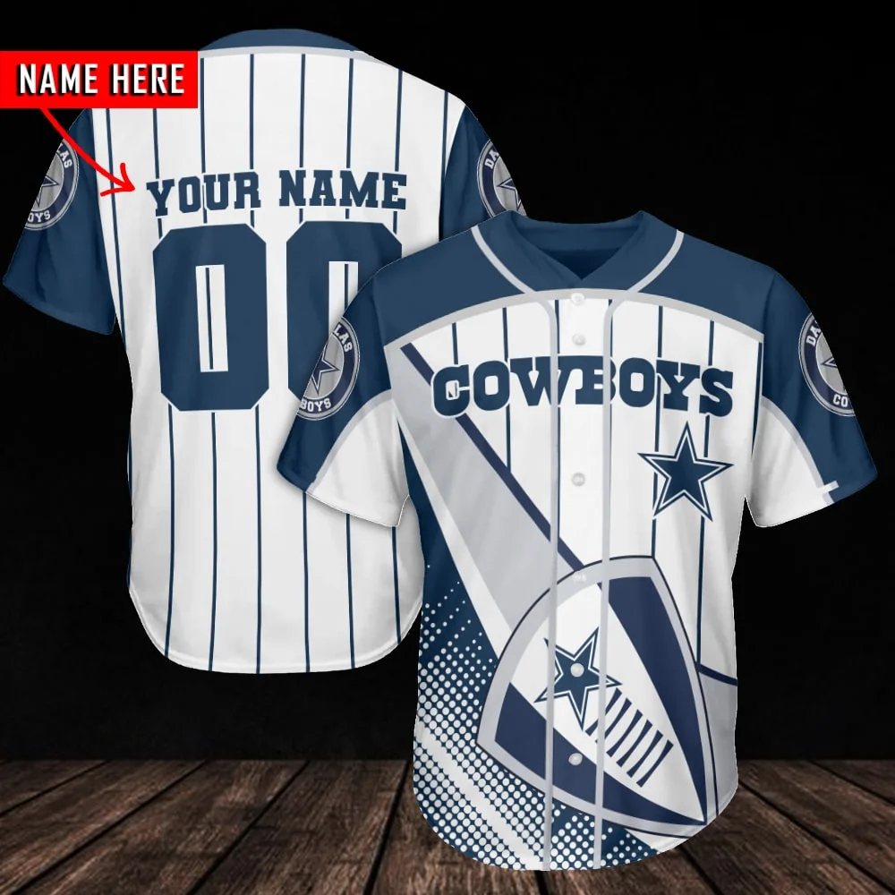 Dallas Cowboys Personalized Baseball Jersey 994