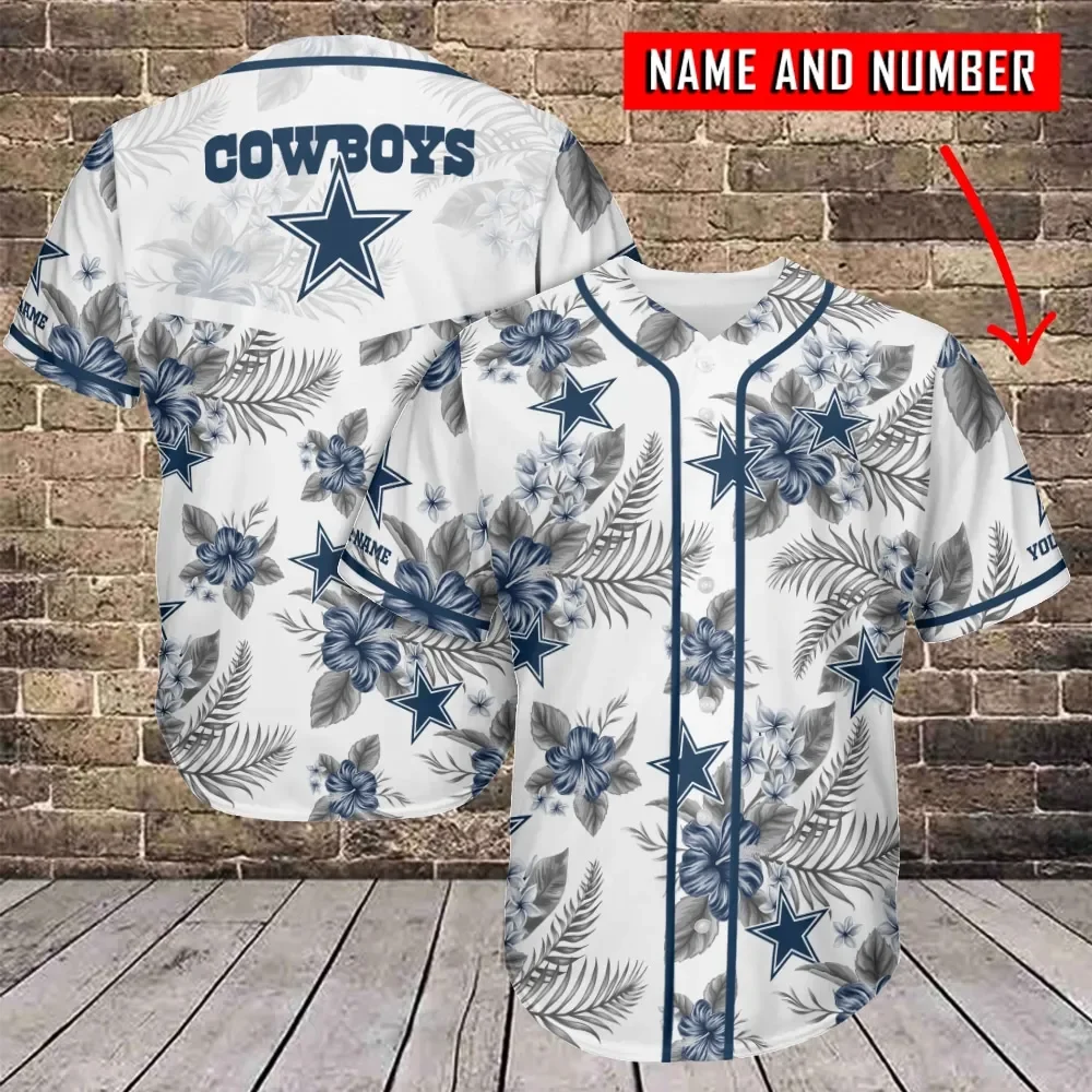 Dallas Cowboys Personalized Baseball Jersey 719