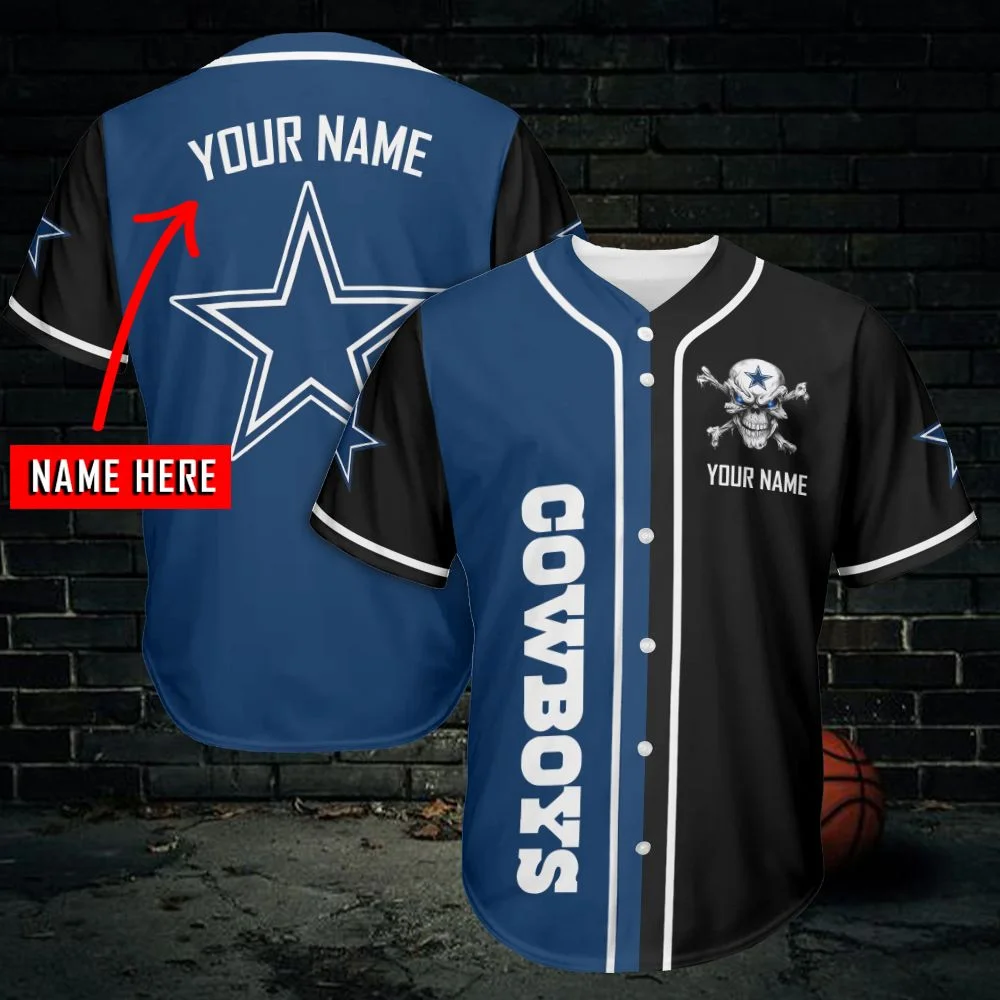 Dallas Cowboys Personalized Baseball Jersey 463