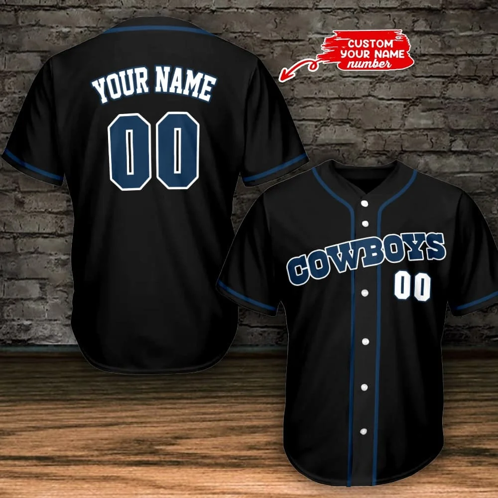 Dallas Cowboys Personalized Baseball Jersey 786