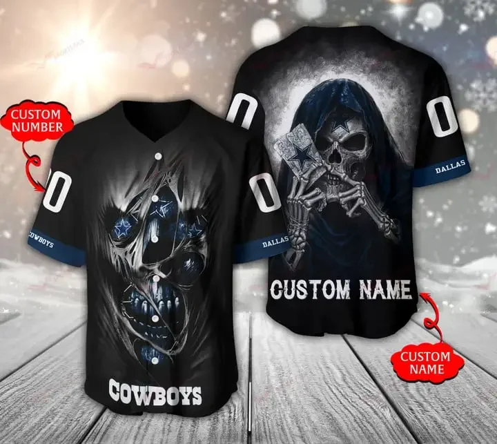 Dallas Cowboys Personalized Baseball Jersey 951
