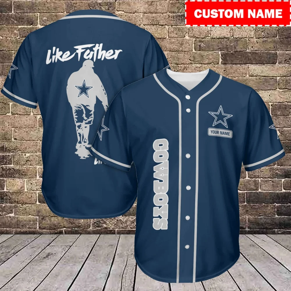 Dallas Cowboys Personalized Baseball Jersey 771